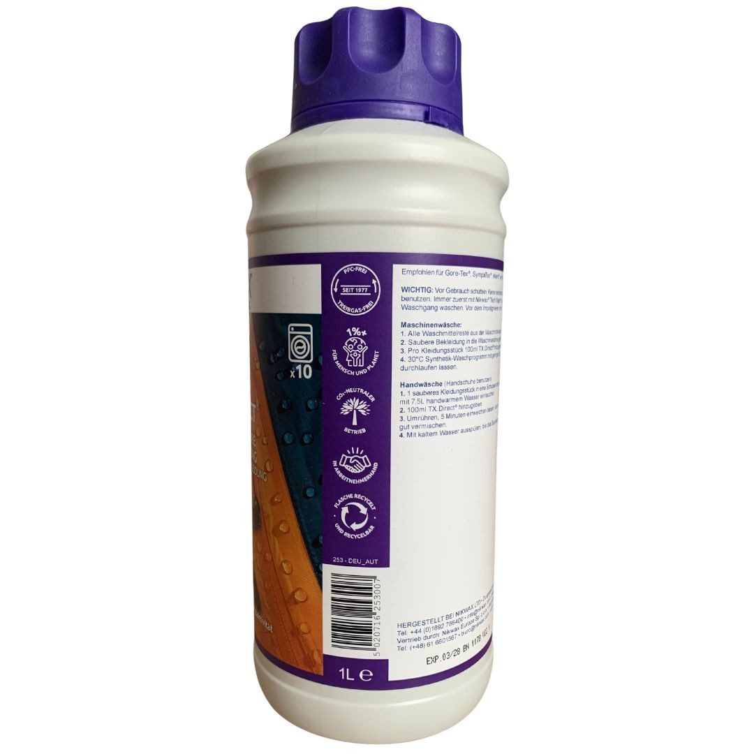 Nikwax NIKWAX TX.Direct Wash-In 1 Liter Imprägniermittel Spezialwaschmittel