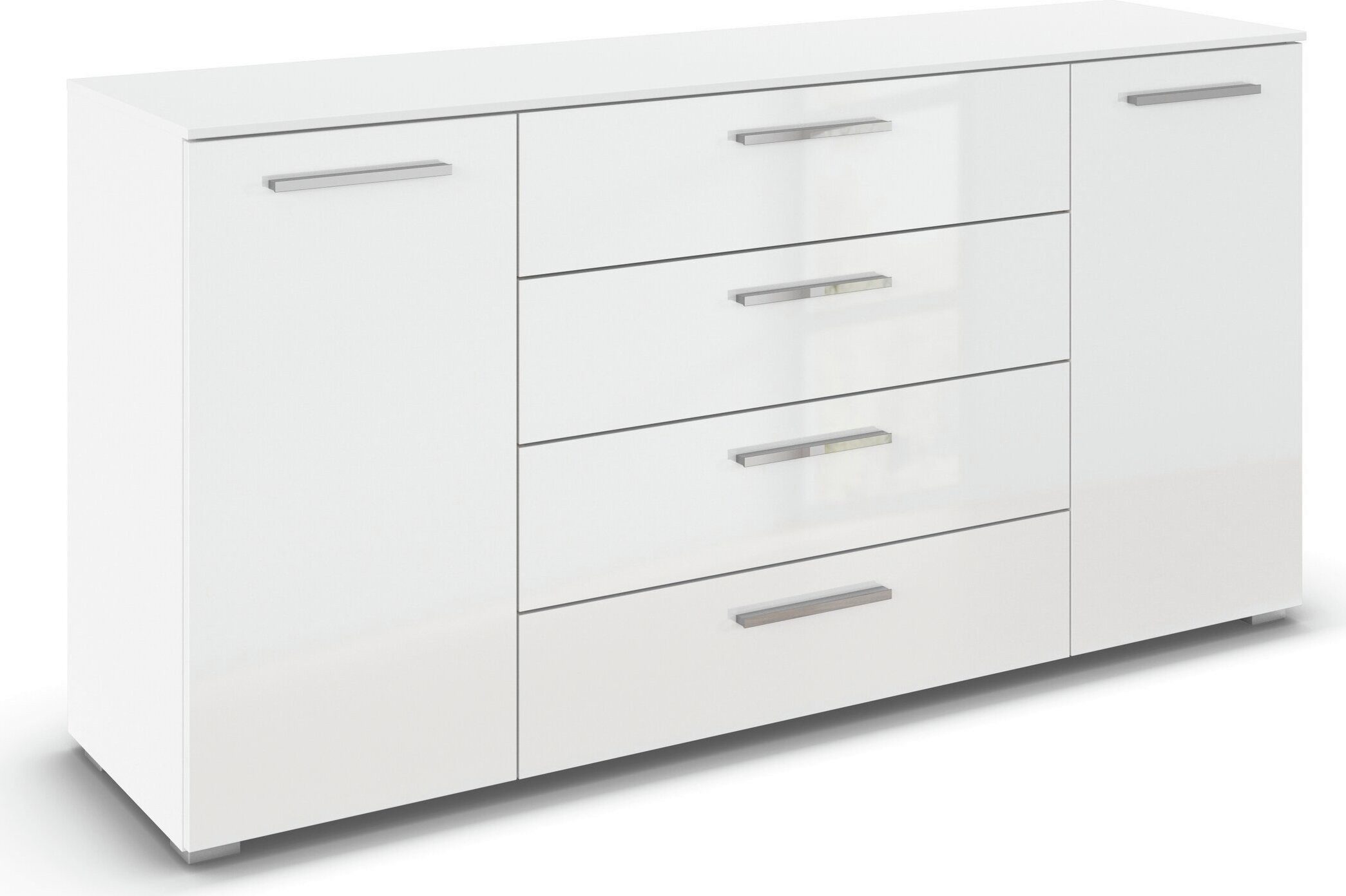 Kombikommode Sideboard Schubkommode Kommode MONTCLAR Front Dekor/Hochglanz/Glas
