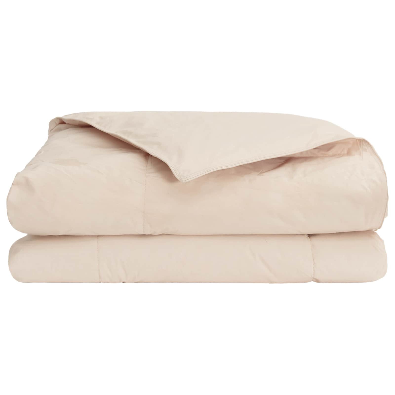 vidaXL Baumwollbettdecke Sommerdecke Beige 135 x 200 cm 100% natürlicher Kapok, Bezug: Stoff