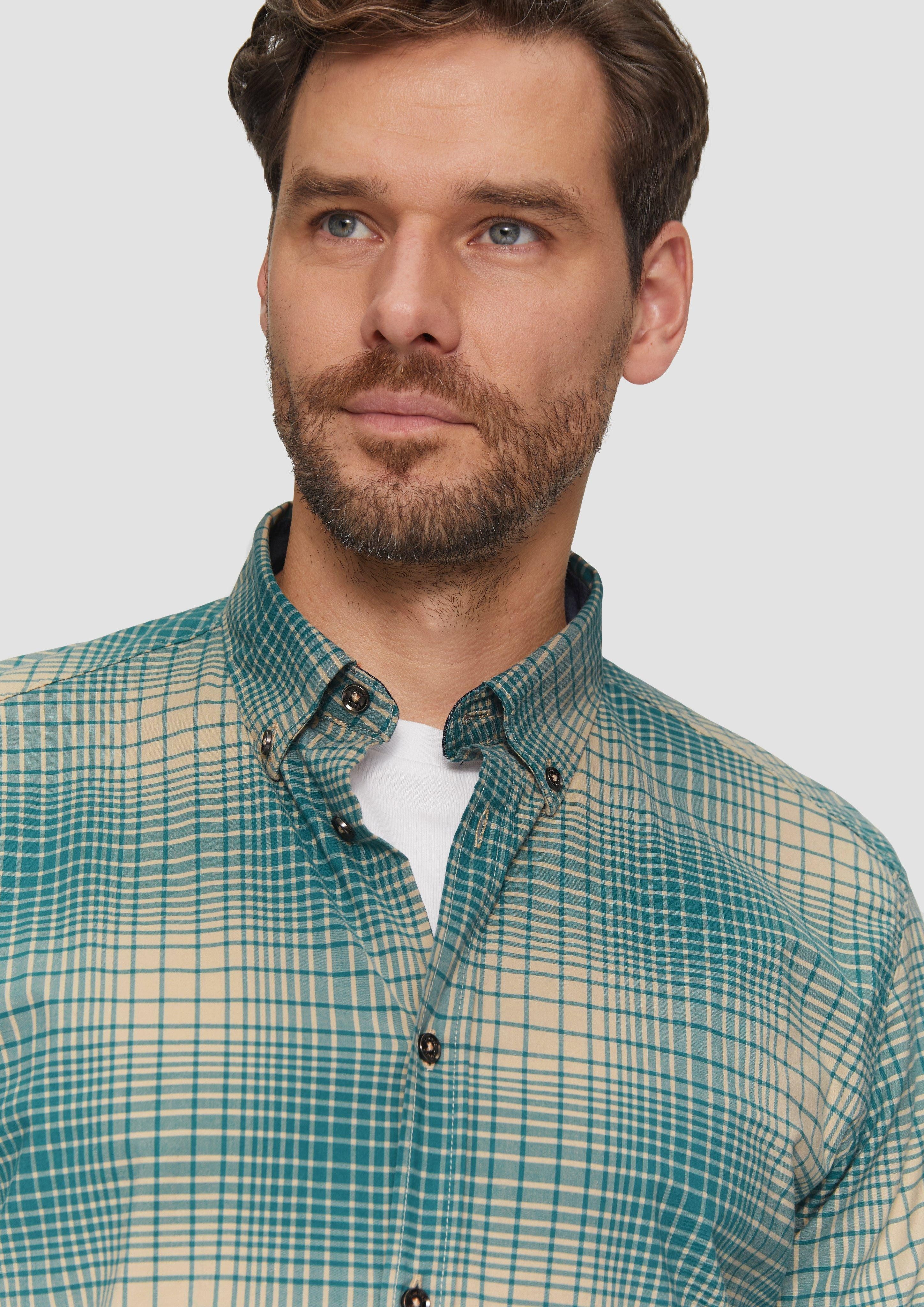 s.Oliver Langarmhemd Regular Fit: Hemd aus günstig online kaufen