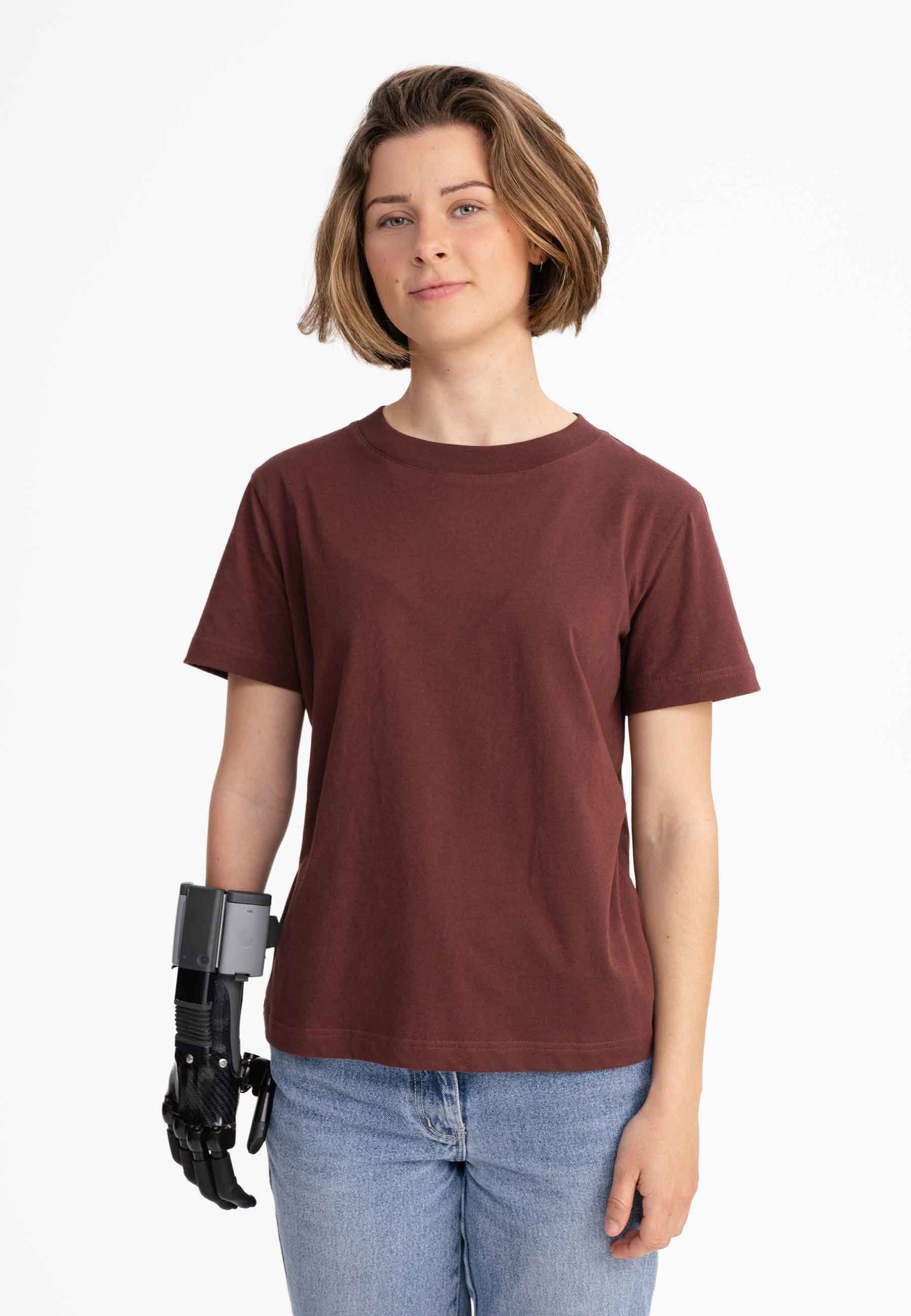 MELA Kurzarmshirt T-Shirt KHIRA Fein gerippter günstig online kaufen