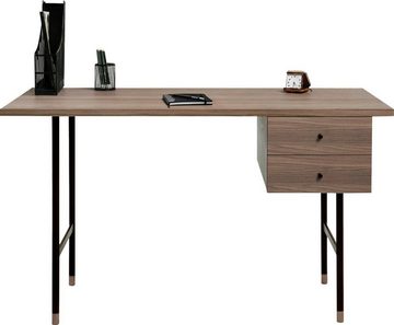 Woodman Schreibtisch Daniel, Schubladen mit Soft-Close-Funktion, Beine aus Metall