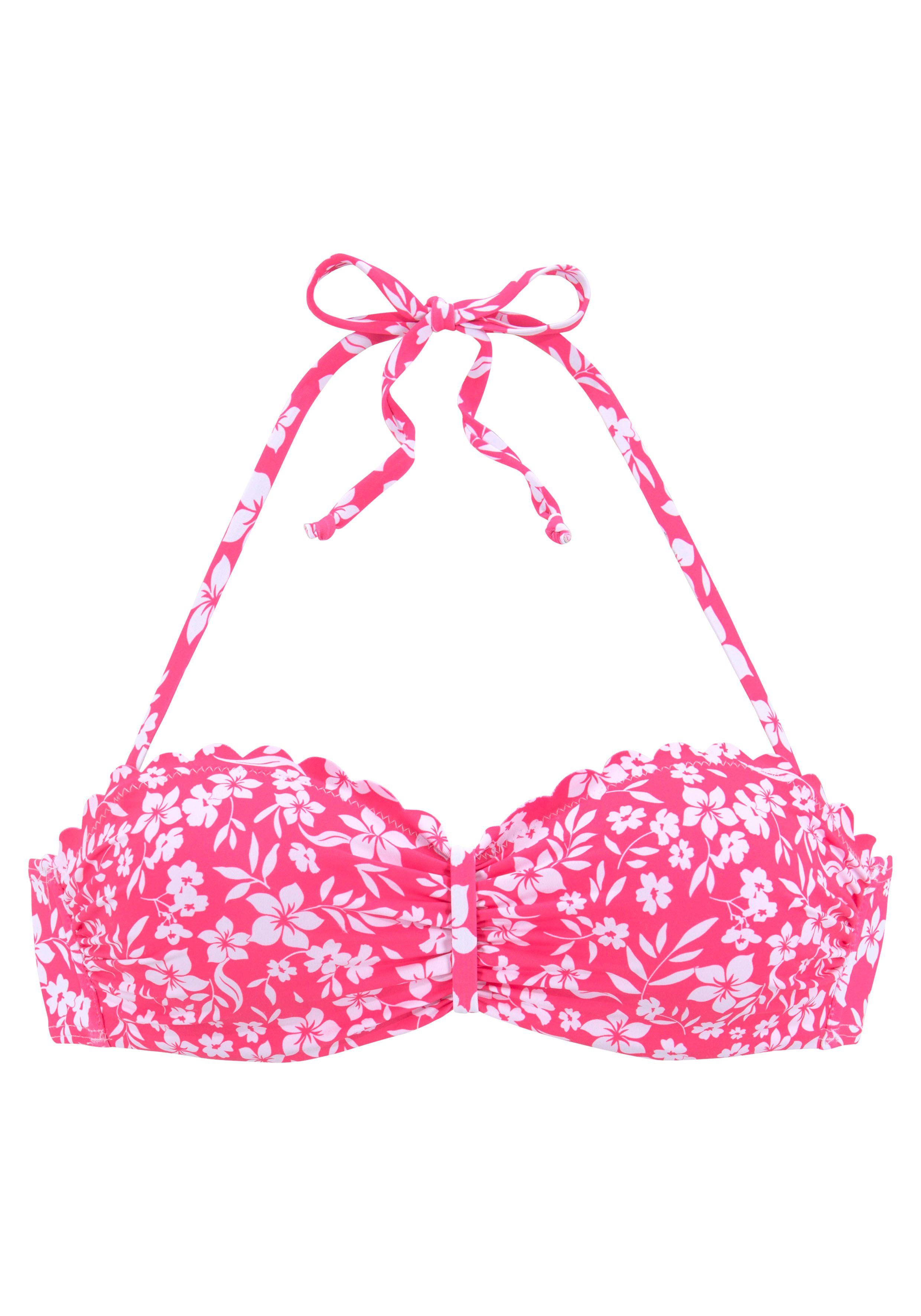 Vivance Bügel-Bandeau-Bikini-Top Leni, mit gelaserter Wellenkante günstig online kaufen