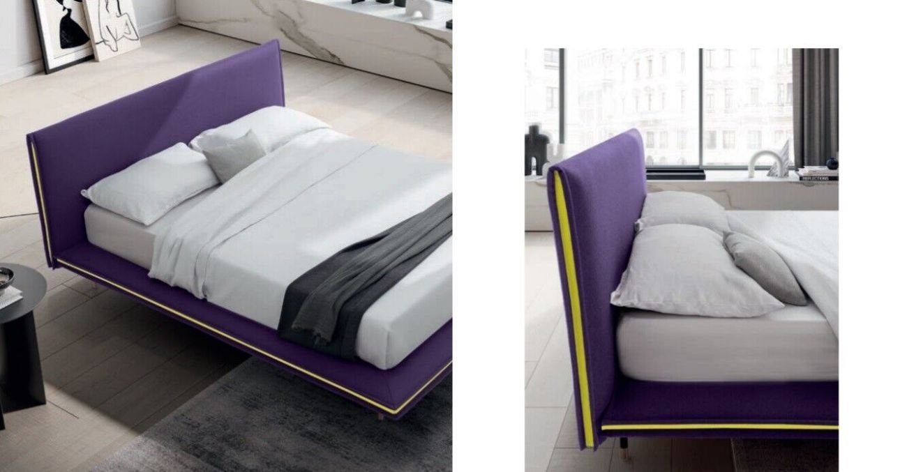 Zimmer Polsterbett, 140x200cm JVmoebel Doppel Bett Design Polster Betten Schlaf Luxus