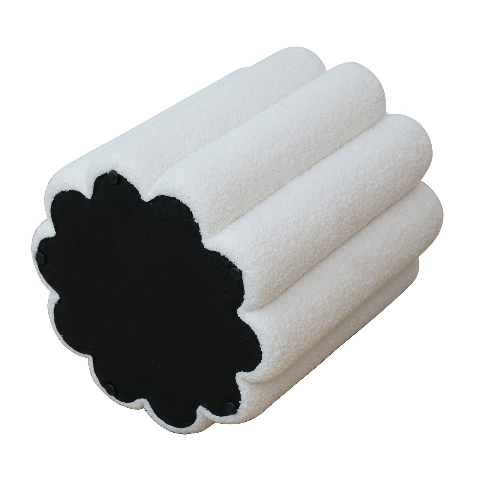 SVITA Hocker DAHLIA, Teddy-Bouclé, Polsterhocker, Sitzgelegenheit, günstig online kaufen
