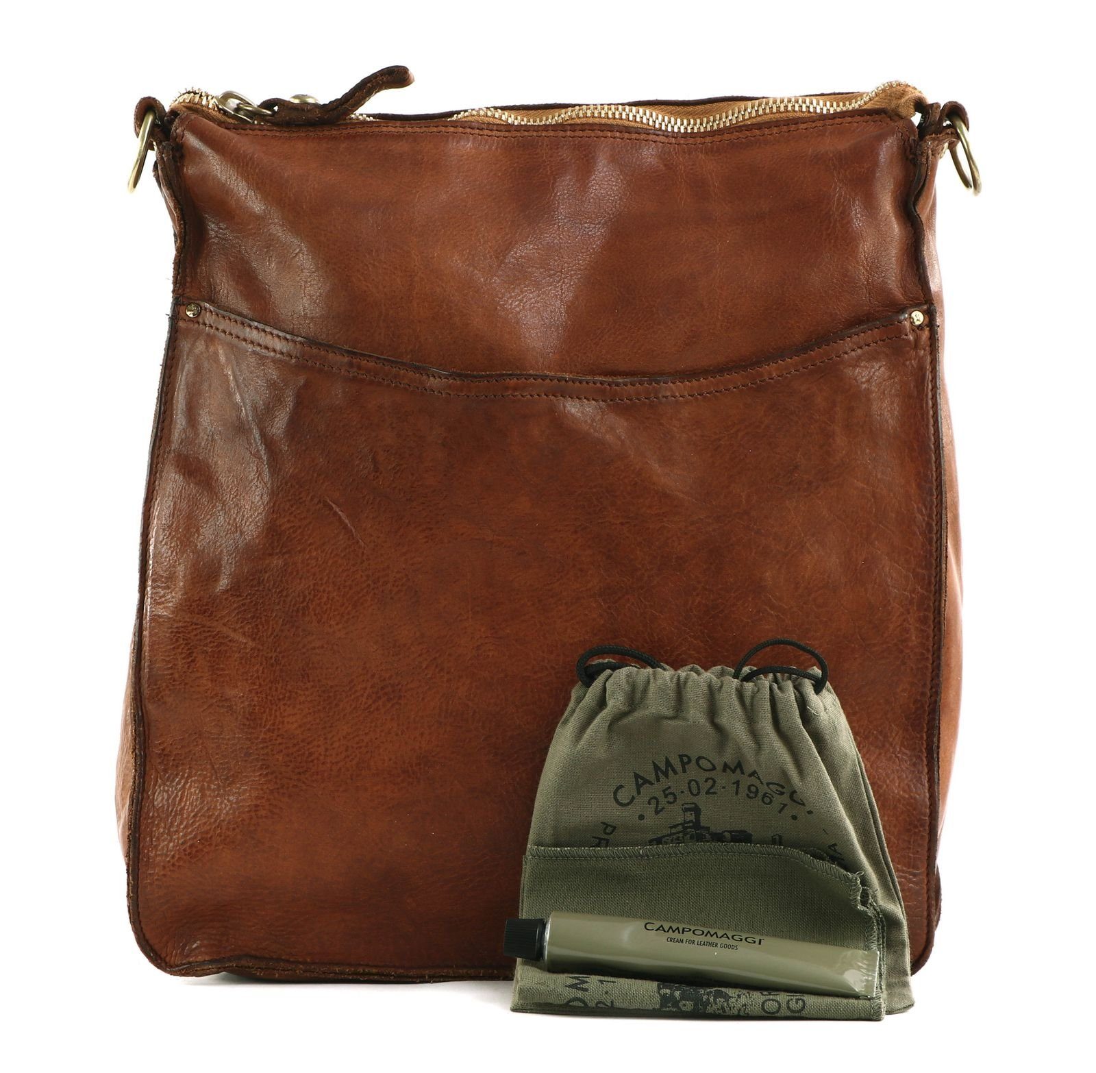 Campomaggi Schultertasche Cognac