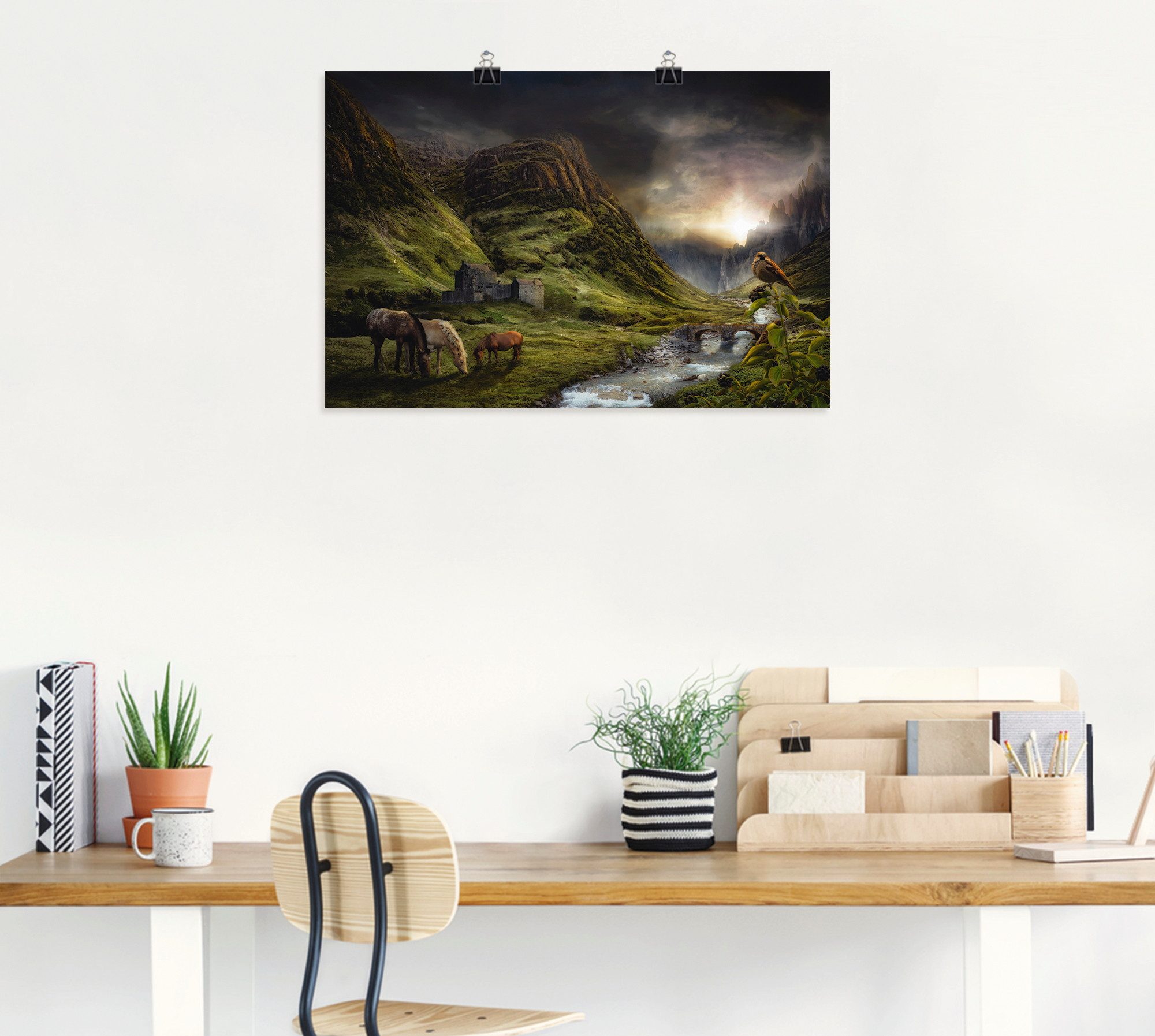 Artland Wandbild Am Ende des Sommers, (1 St), als Alubild, Leinwandbild, Poster, Wandaufkleber in verschied. Größen