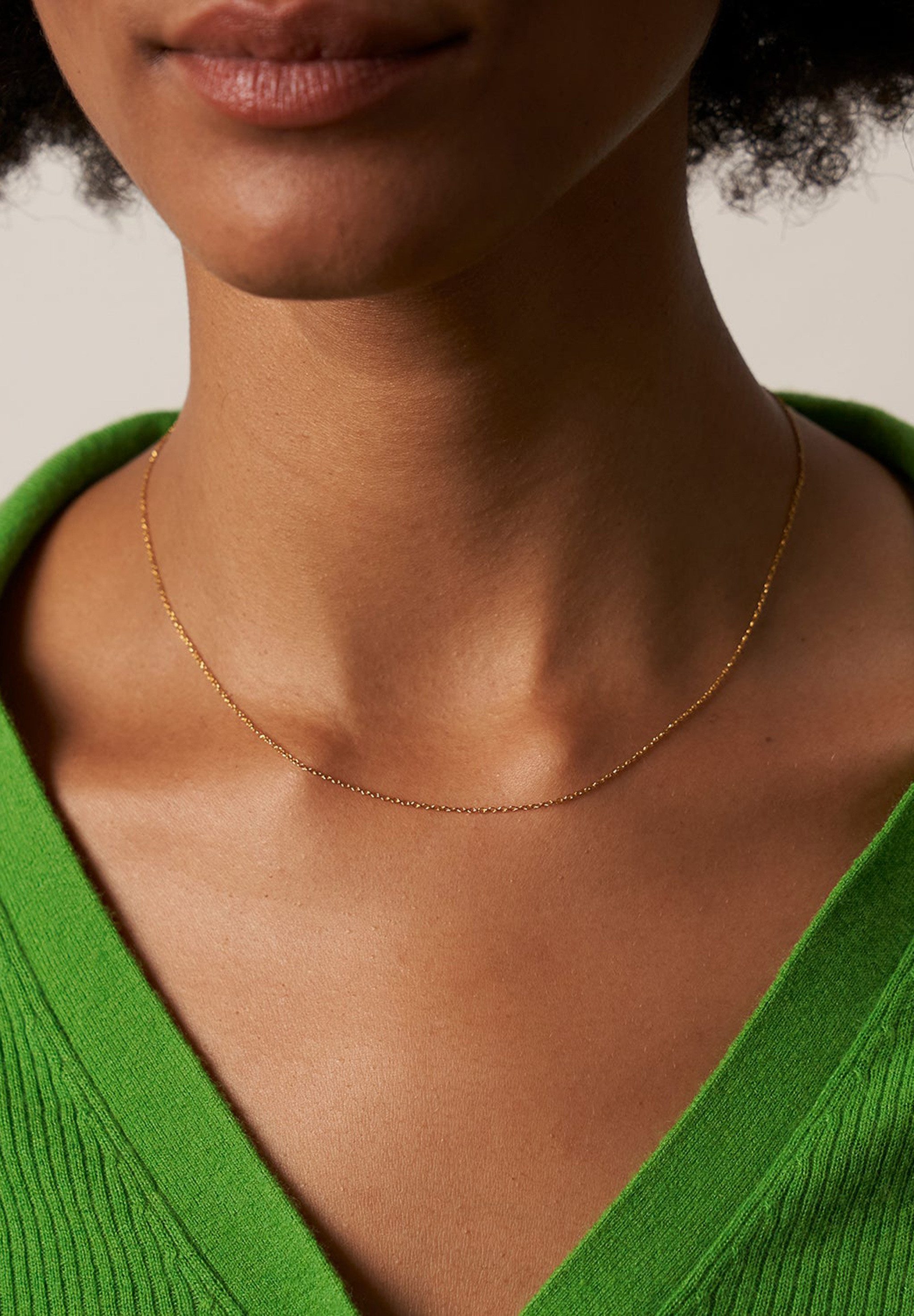 Stilnest Kette ohne Anhänger Ankerkette 585 Gelbgold