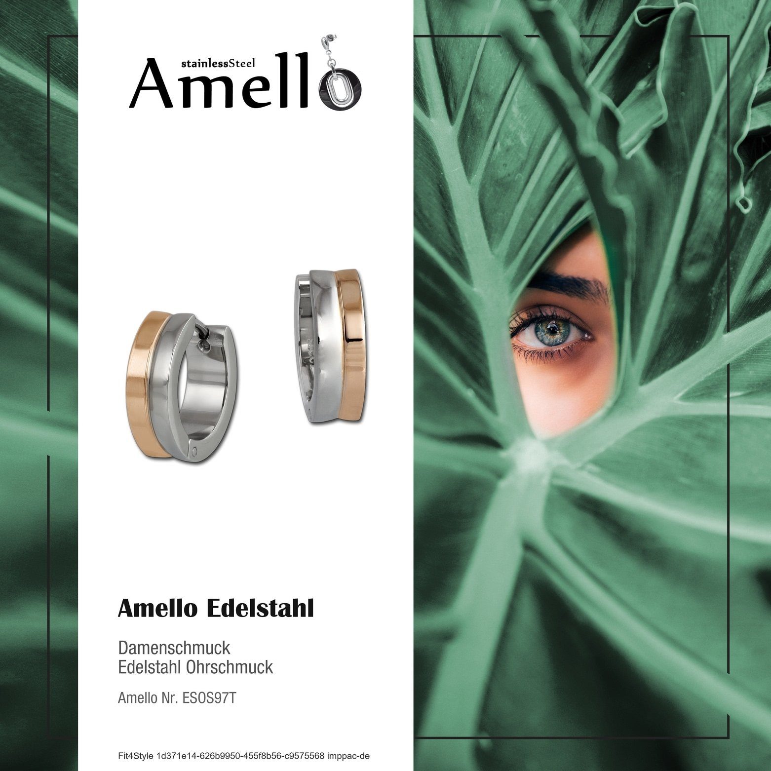 Amello Paar Creolen Amello Ohrringe Edelstahl günstig online kaufen