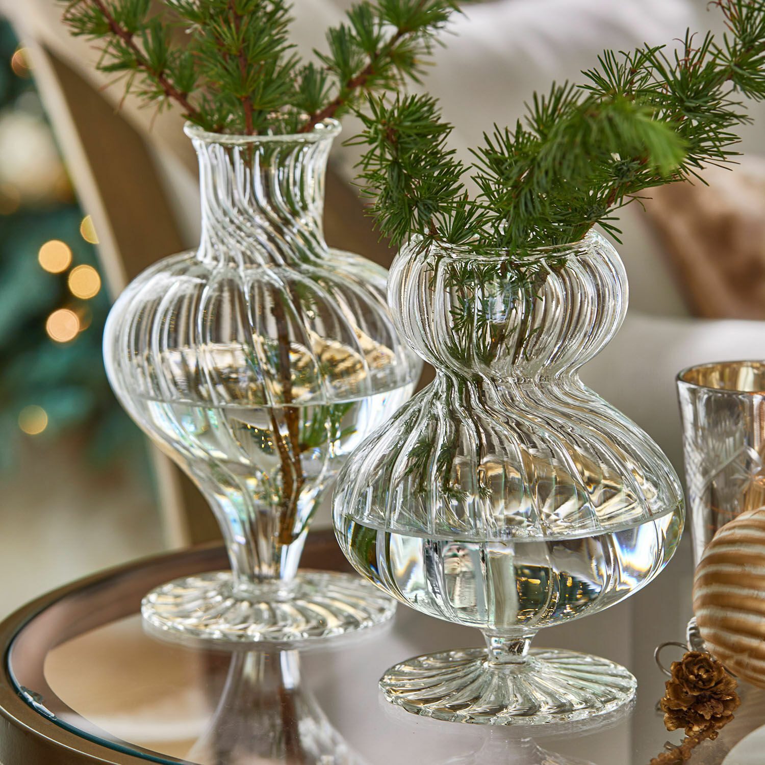 Mirabeau Tischvase Vase 2er Set Bavella klar