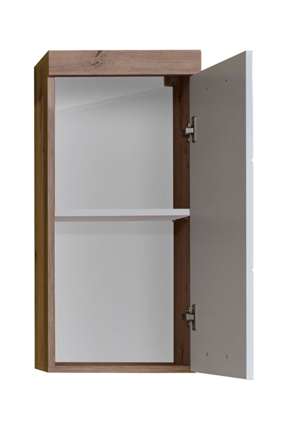 ebuy24 Badezimmerspiegelschrank AmandaMando Bad Hänge Stauraumelement 1 Tür Eiche