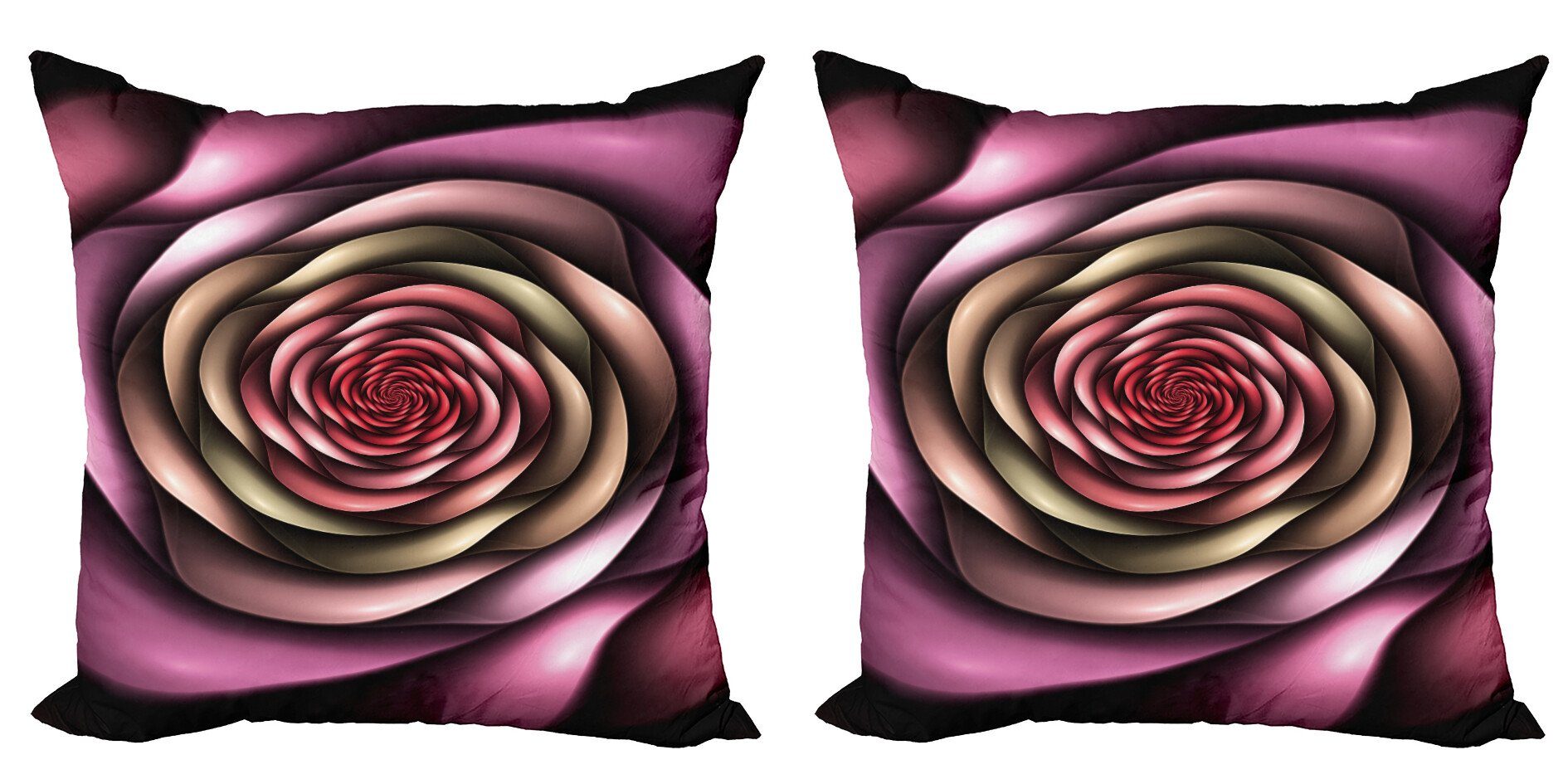 Doppelseitiger Stück), Modern Kissenbezüge Abakuhaus Moderne Rosenblätter (2 Kunst Accent Spiers Digitaldruck,