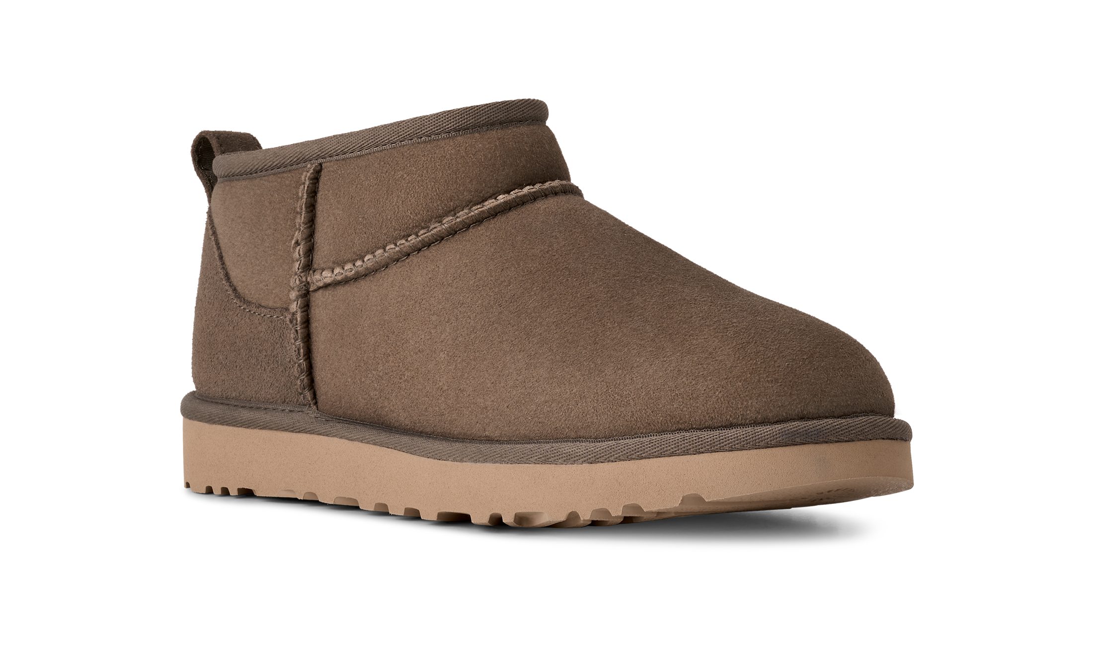 UGG Unisex Classic Ultra Mini Schlupfboots, Bequemschuh, Flats, Hausschuh, Freizeitschuh mit Logopatch