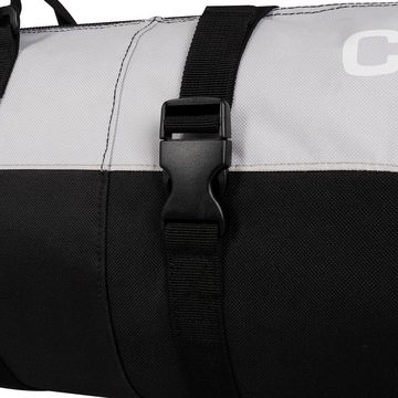 BRUBAKER Skitasche Carver Pro XP Ski Tasche - Schwarz Silber (Skibag für Skier und Skistöcke, 1-tlg., reißfest und schnittfest), gepolsterter Skisack mit Zipperverschluss und Rucksacksystem