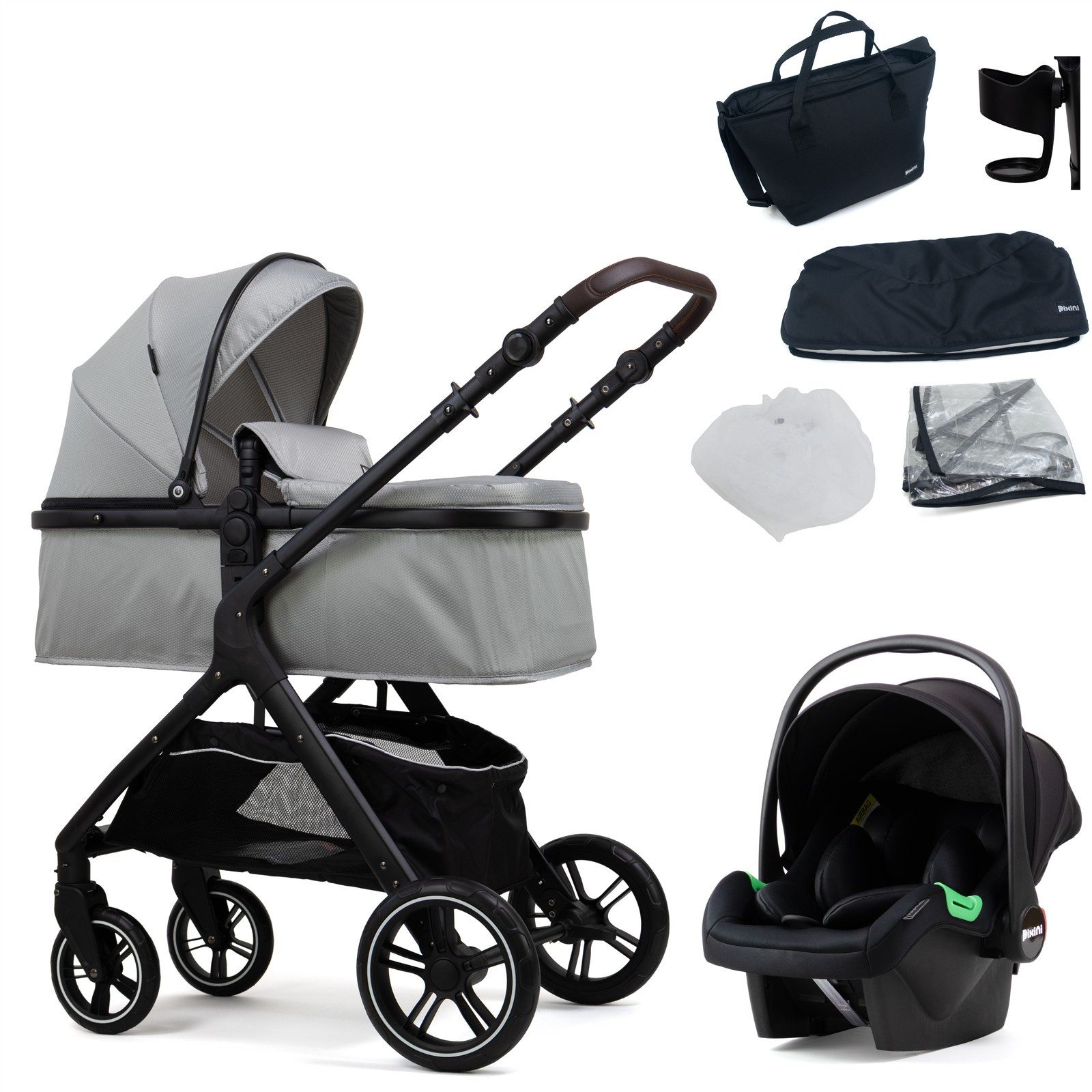 Pixini Kombi-Kinderwagen Pixini Nelio Kinderwagen 3in1 Set