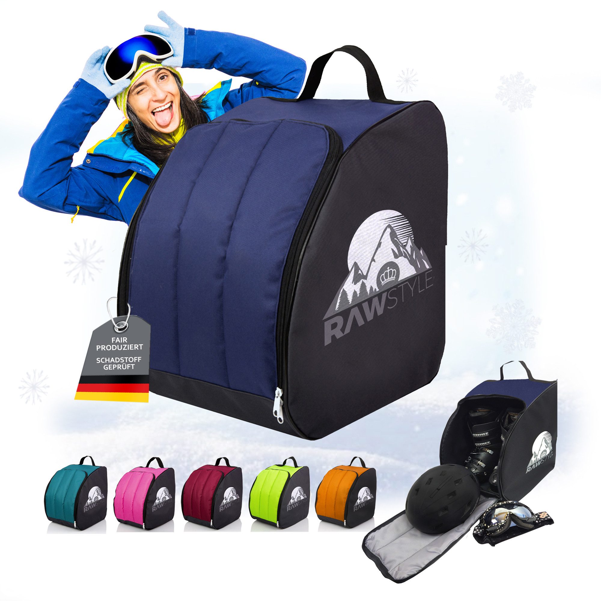 BambiniWelt by Rafael K. Skitasche Skischuhtasche Skischuh-Rucksack wasserdicht Tragegriff