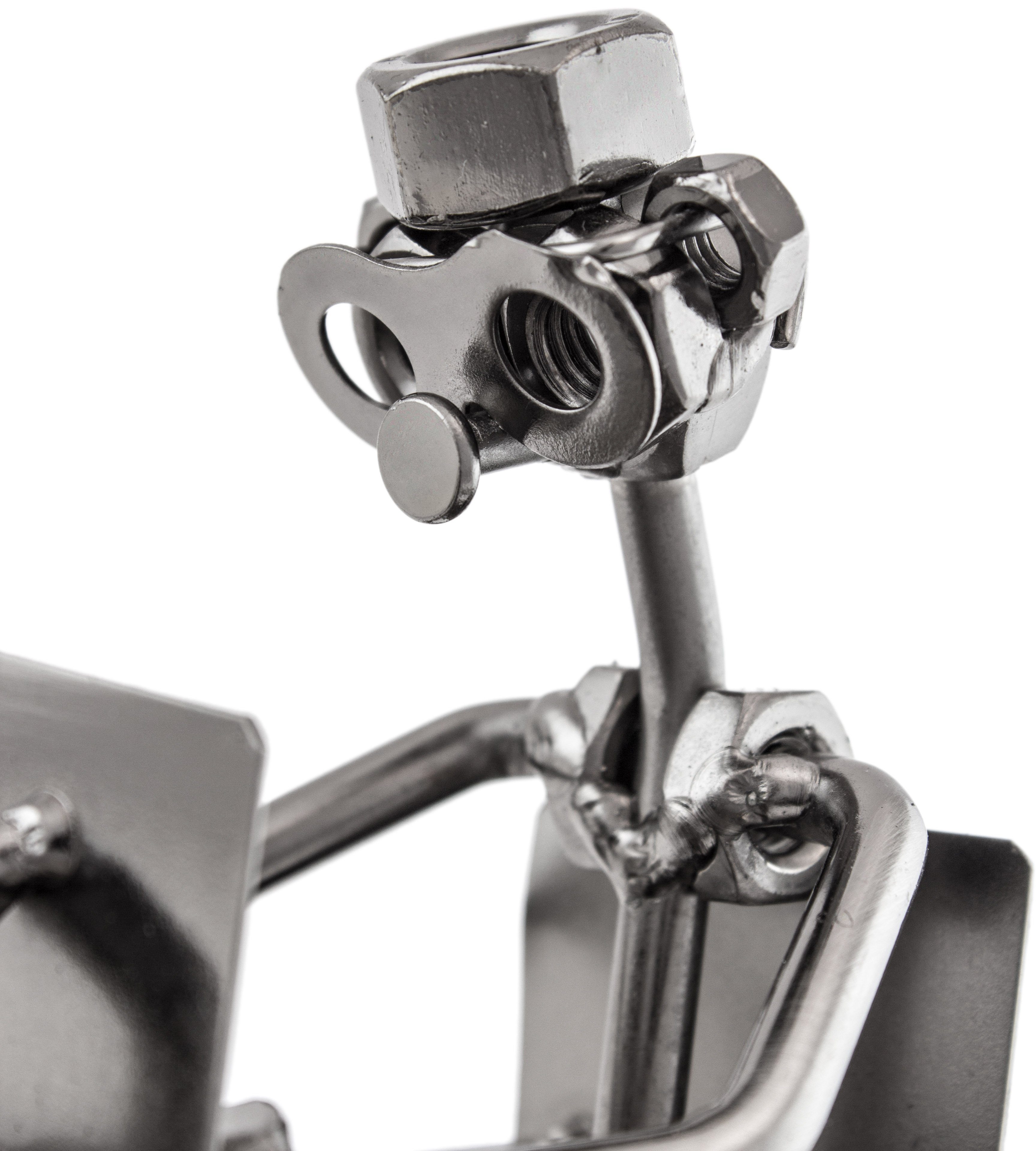 BRUBAKER Dekofigur Metallskulptur Schraubenmännchen Workoholic (1 St., mit Stiftehalter), kunstvolle Geschenkfigur für Kaufleute und Büroangestellte – Bild 3 von 3