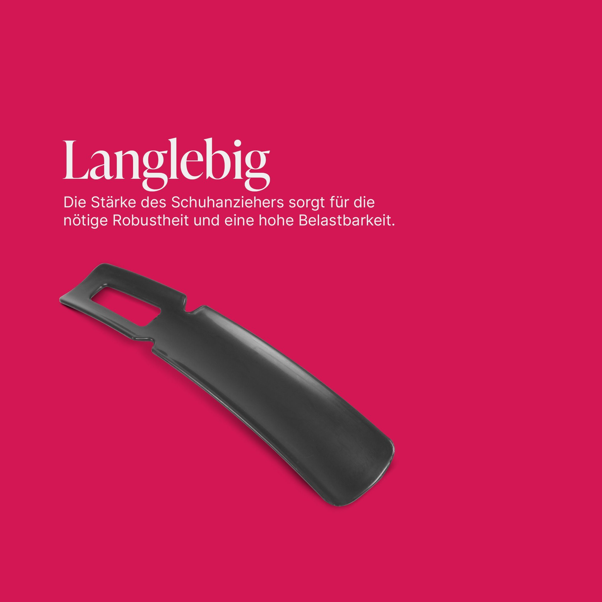 Pro Home Schuhlöffel mit Öse zum Aufhängen (1-tlg), Kunststoff hochwertig, ergonomische Form – Bild 5 von 5
