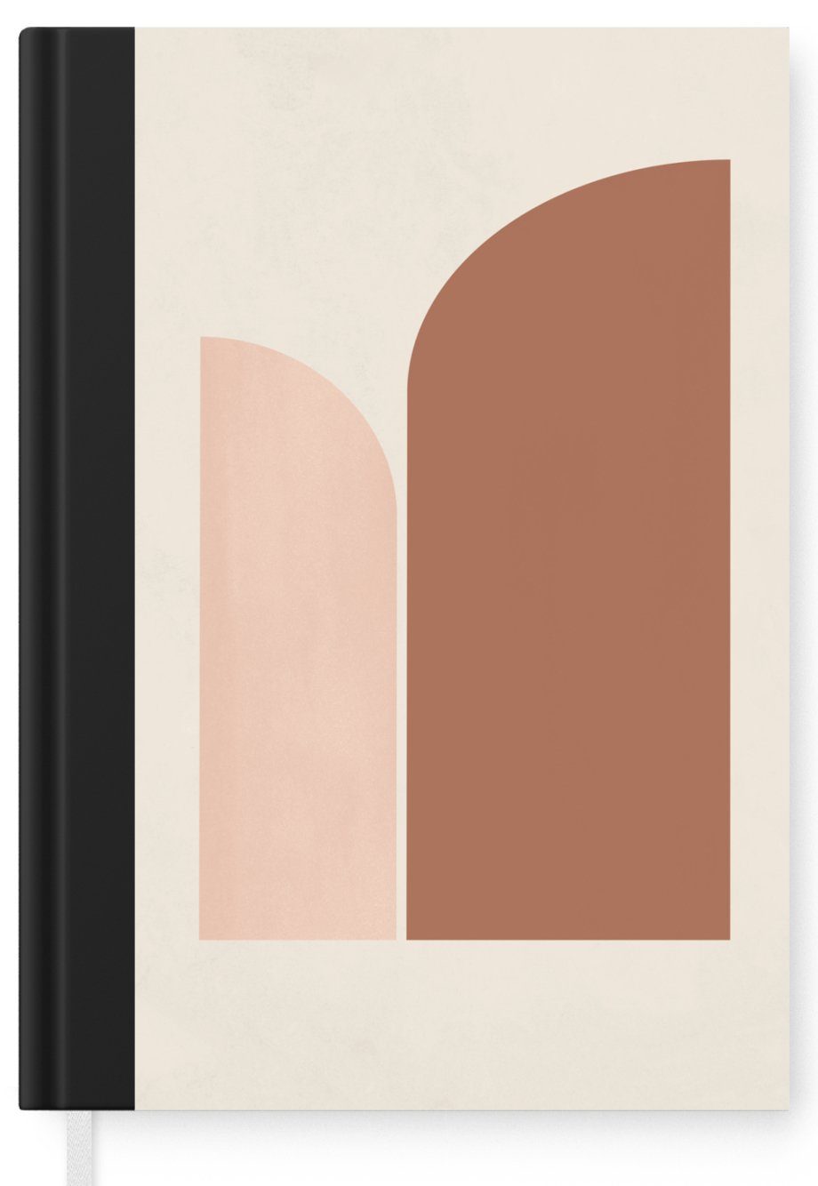 Abstrakt MuchoWow Seiten, - Notizbuch Kunst Muster, Tagebuch, - Braun Merkzettel, Notizheft, Haushaltsbuch - Journal, 98 A5,
