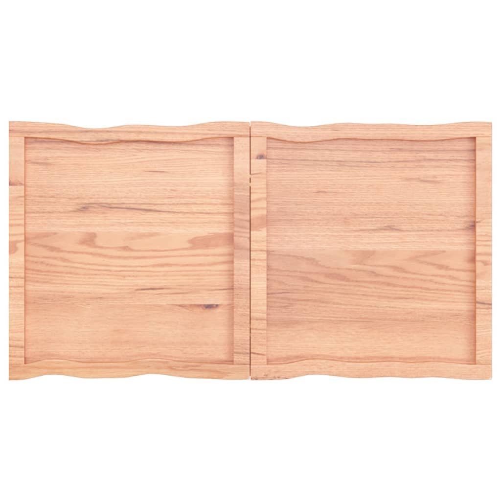 Tischplatte cm 120x60x(2-4) St) Baumkante furnicato Massivholz Behandelt (1
