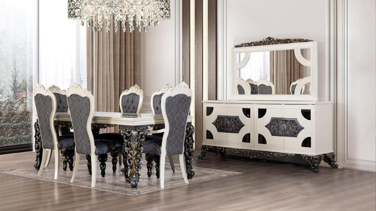 Stuhl Luxus, JVmoebel Stühle In Made + Set Stühle mit Sessel Esszimmer Armlehnen 2x Europe 2x Stuhl
