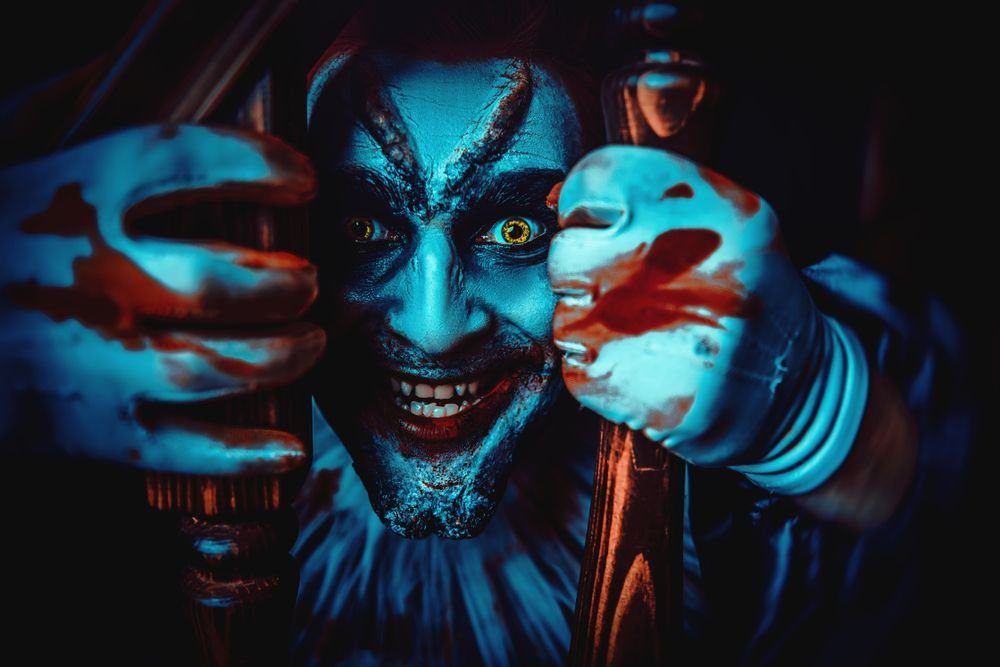 aricona Motivlinsen Farbige Halloween Kontaktlinsen Gelb Zombie Fasching Vampir Kostüm Karneval Fun, ohne Stärke, 2 Stück
