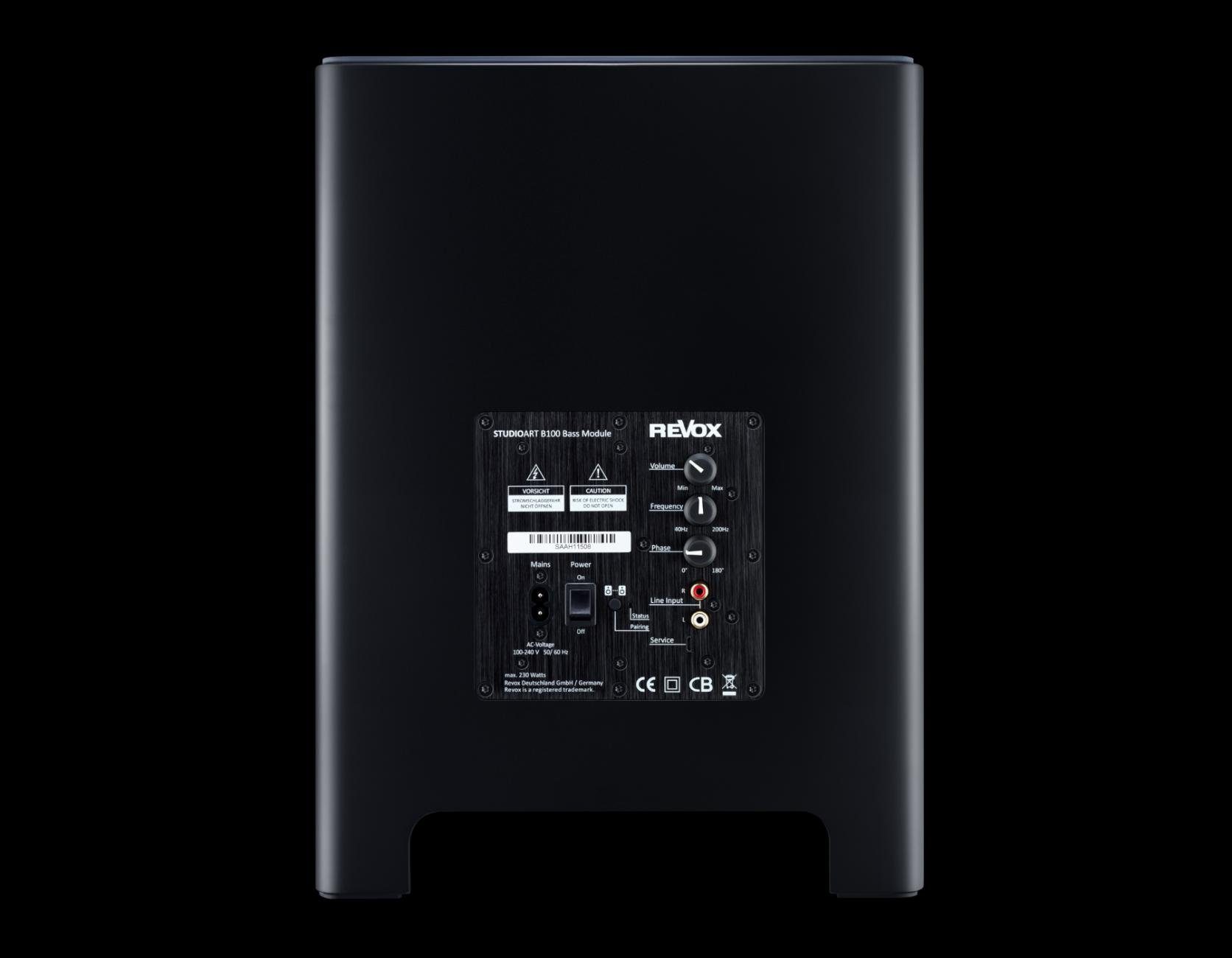 Revox STUDIOART B100 Bass Module schwarz Subwoofer