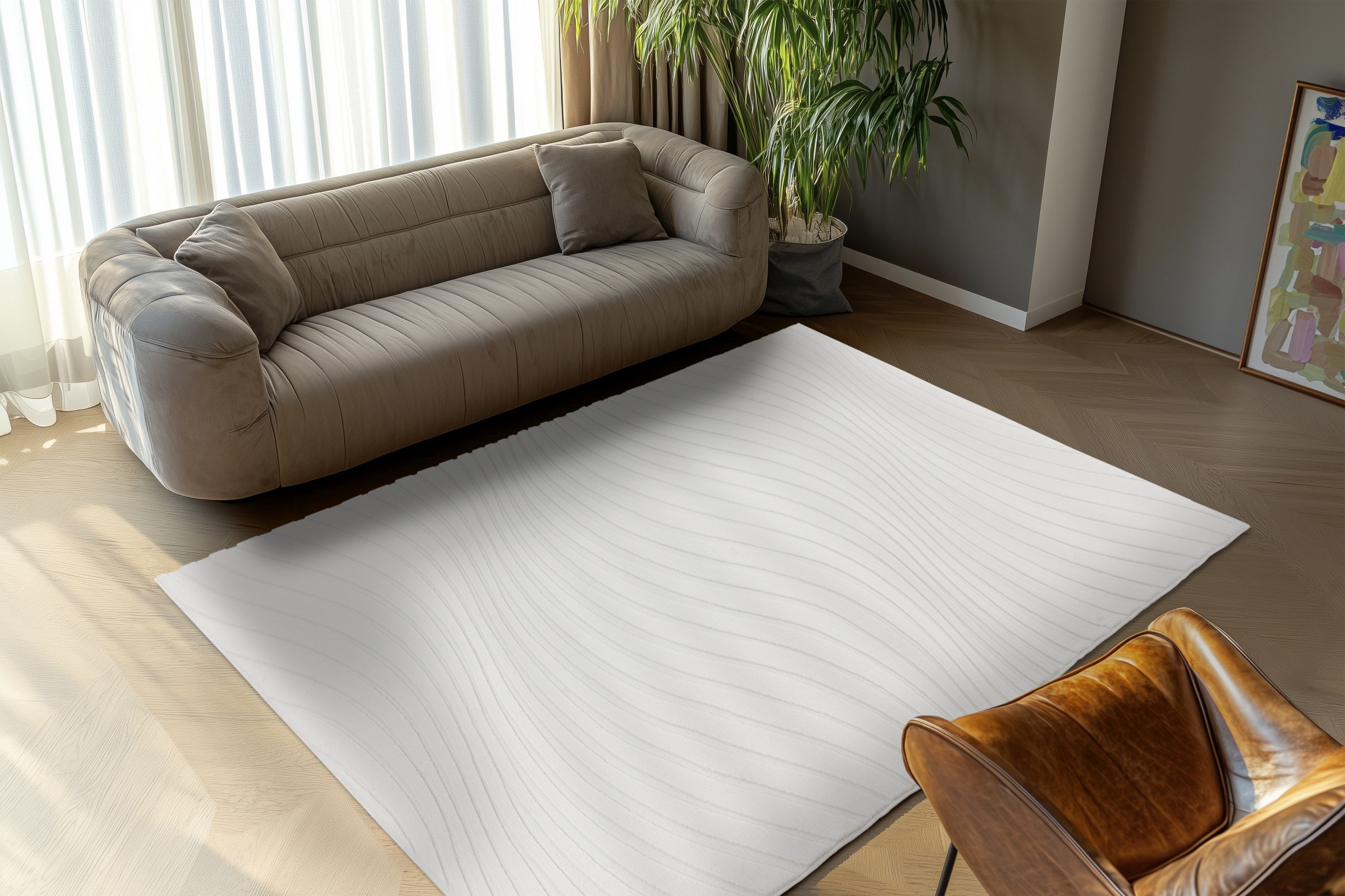Kayoom Teppich Kierk 325, rechteckig, Höhe: 16 mm, Weicher Kurzflor, Wohnzimmer