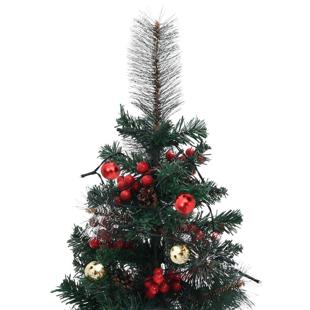 vidaXL Künstlicher Weihnachtsbaum Künstlicher Weihnachtsbaum Outdoor mit 2 Stk. cm 76 Beleuchtung