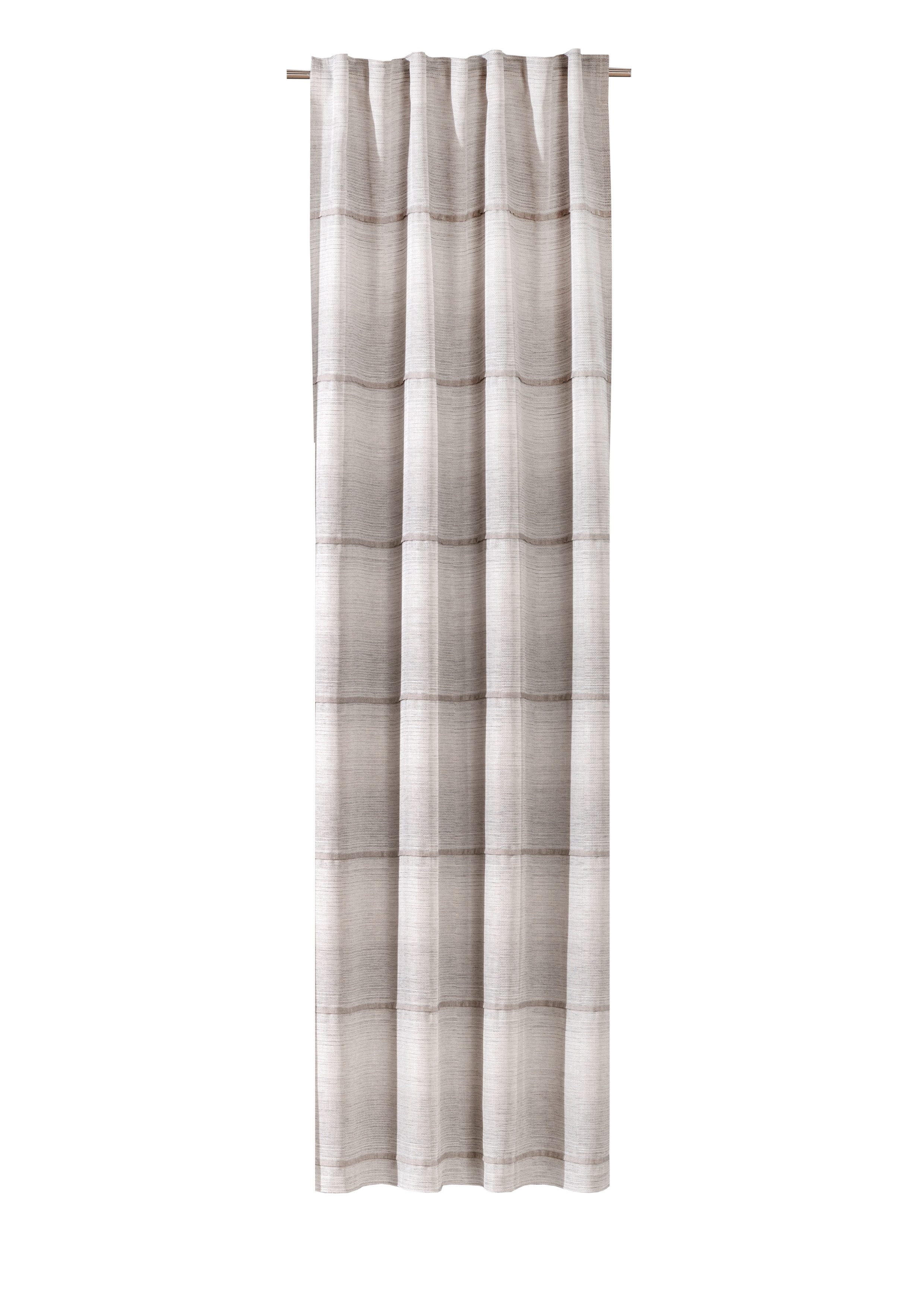 Verdi Vorhang Schlaufenbandschal Estefania 140 x 245 cm, verdecketeSchlaufen, halbtransparent