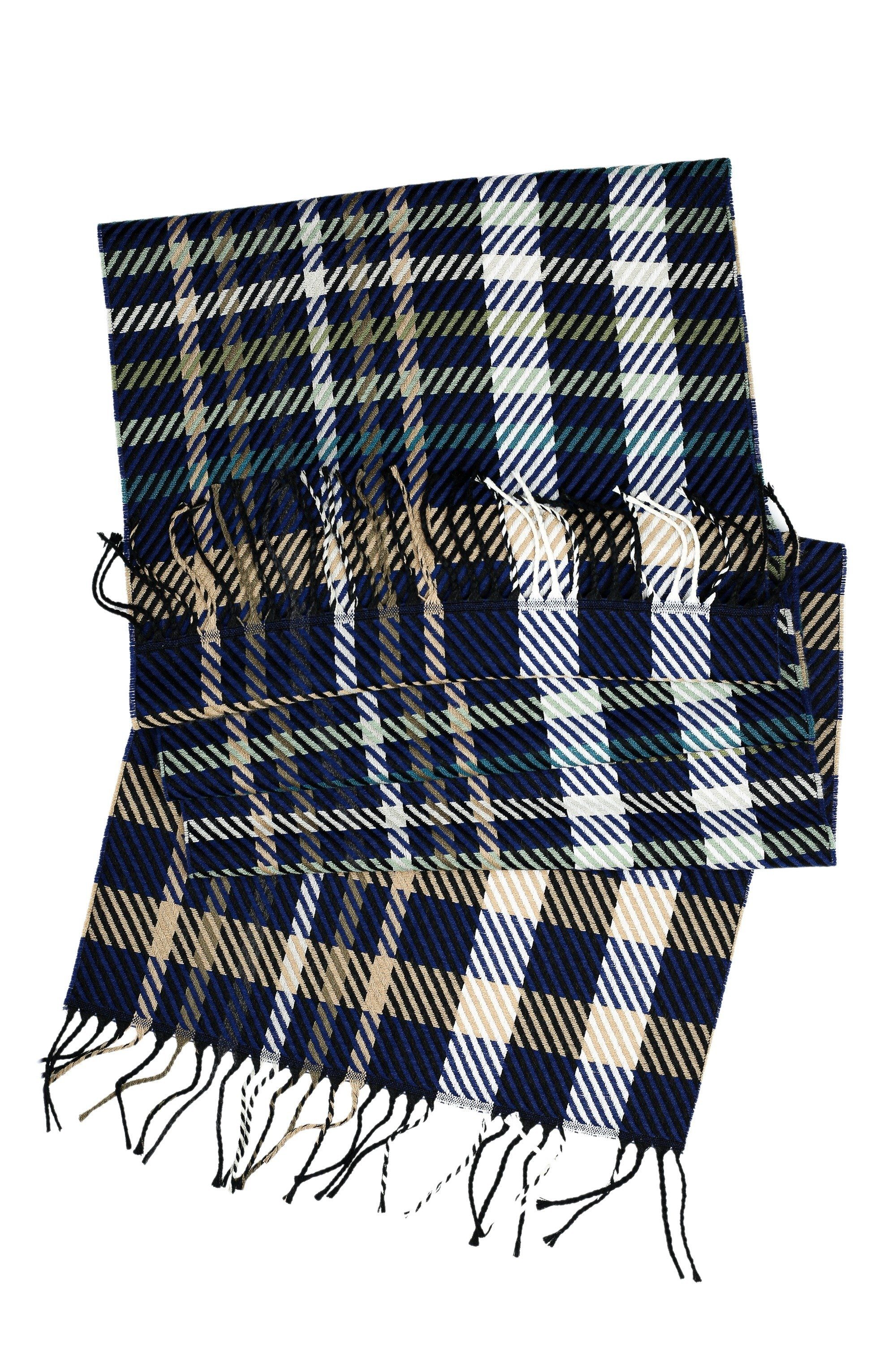 COLLEZIONE ALESSANDRO Wollschal Strisce, (1-St), luxuriöse Wärme, Made in Italy