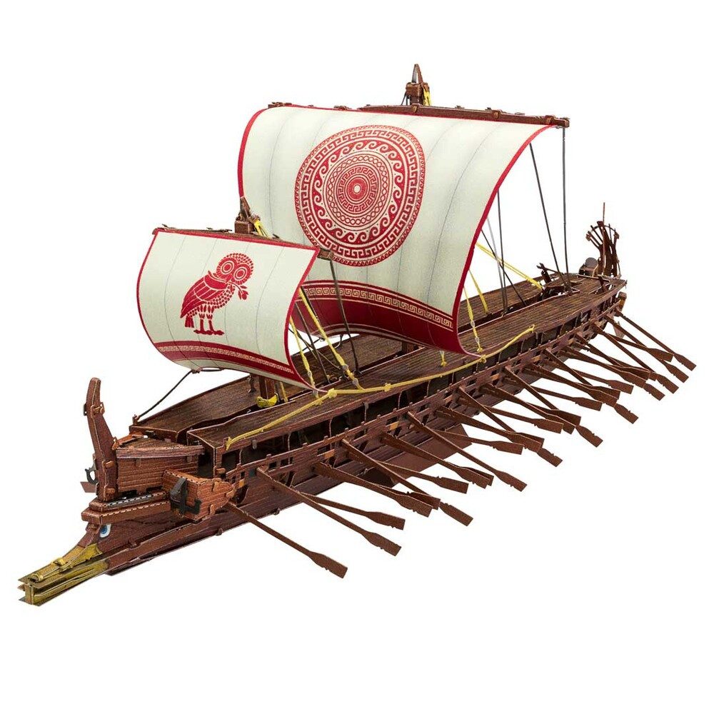 Puzzle Metal Earth: Premium Series, Kriegsschiff Trireme - 3D Metall Puzzle