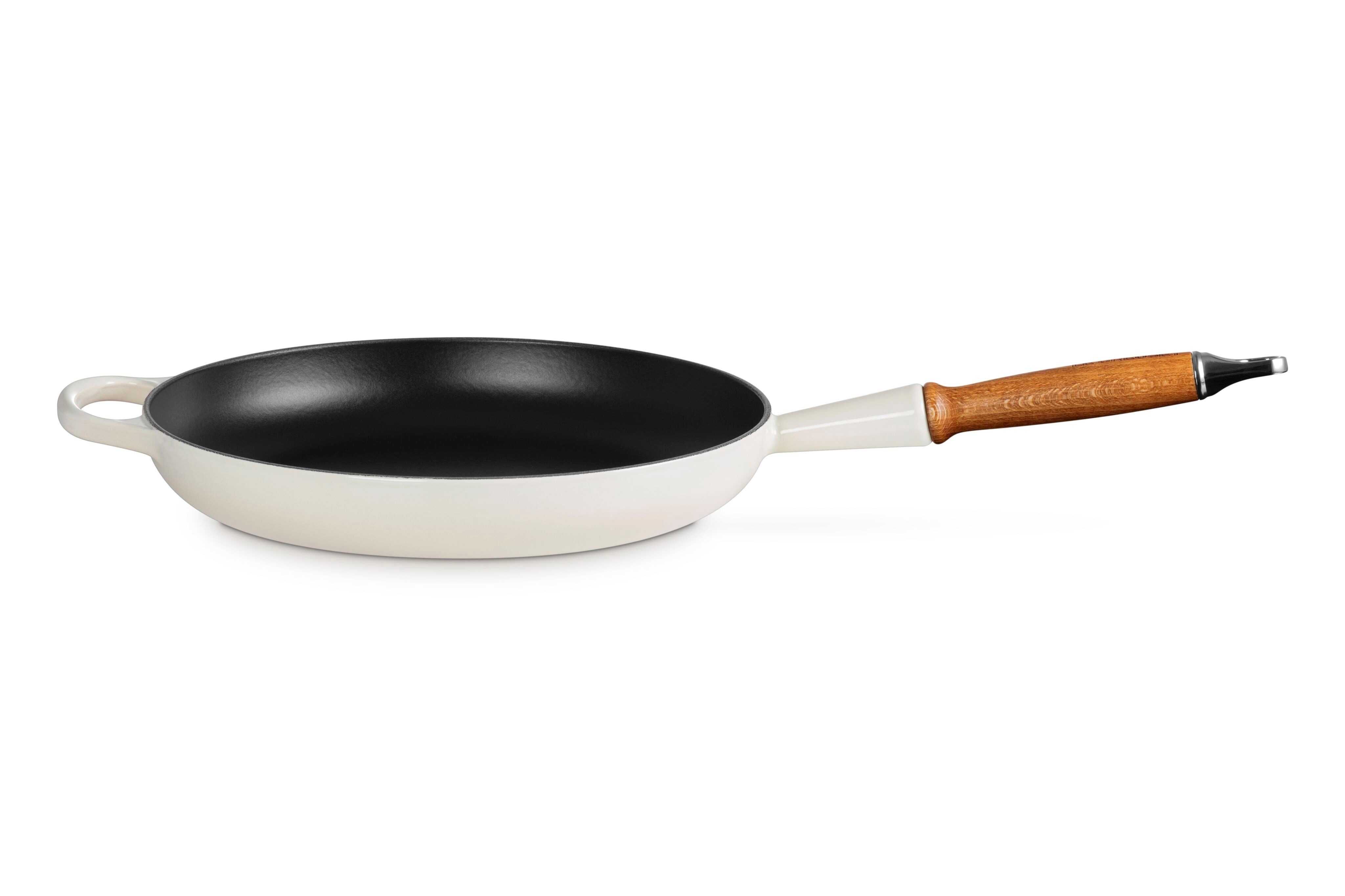 LE CREUSET Bratpfanne Signature Gusseisen mit Holzgriff