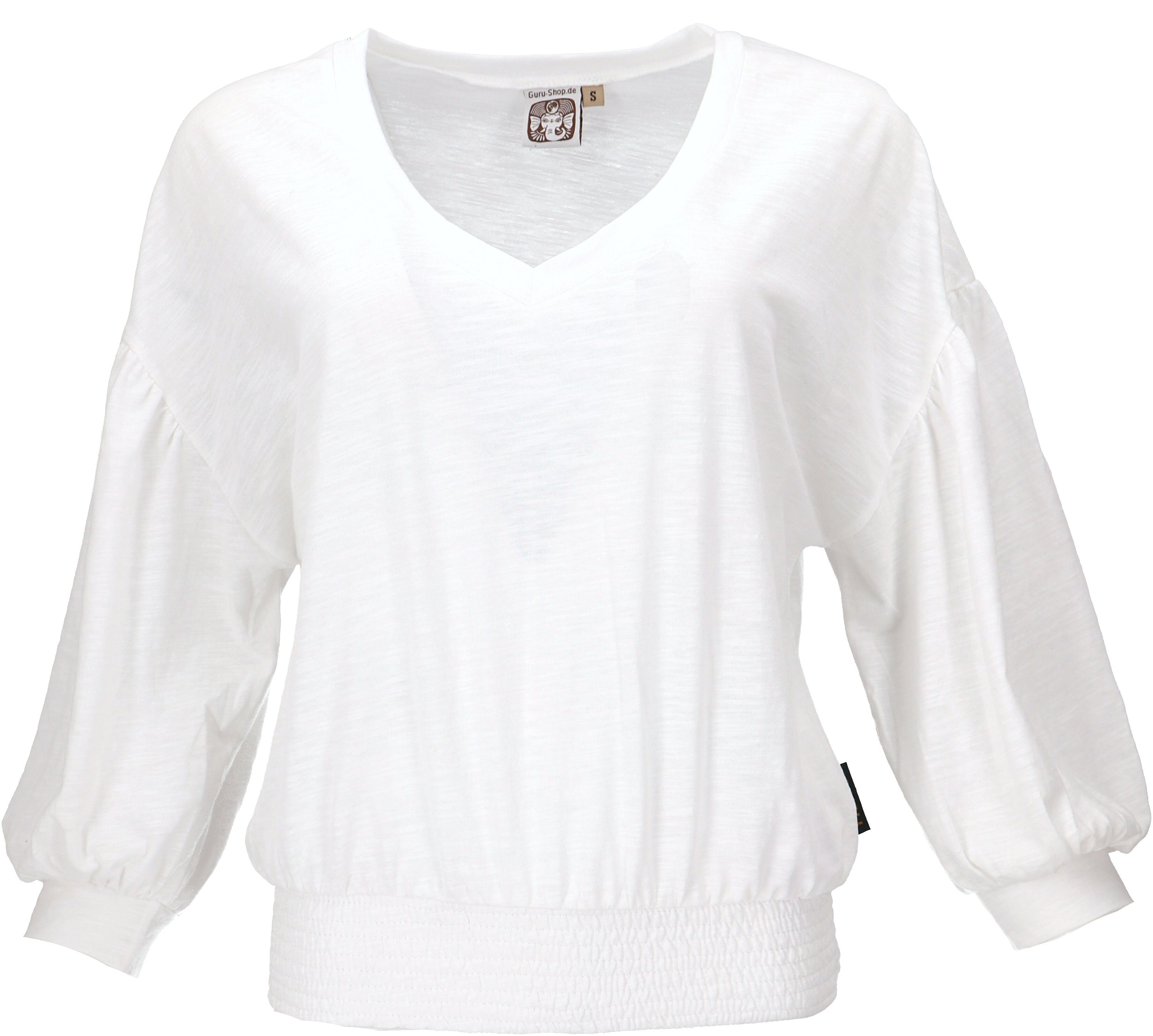 Longsleeve Weites Basicshirt aus BioBaumwolle mit