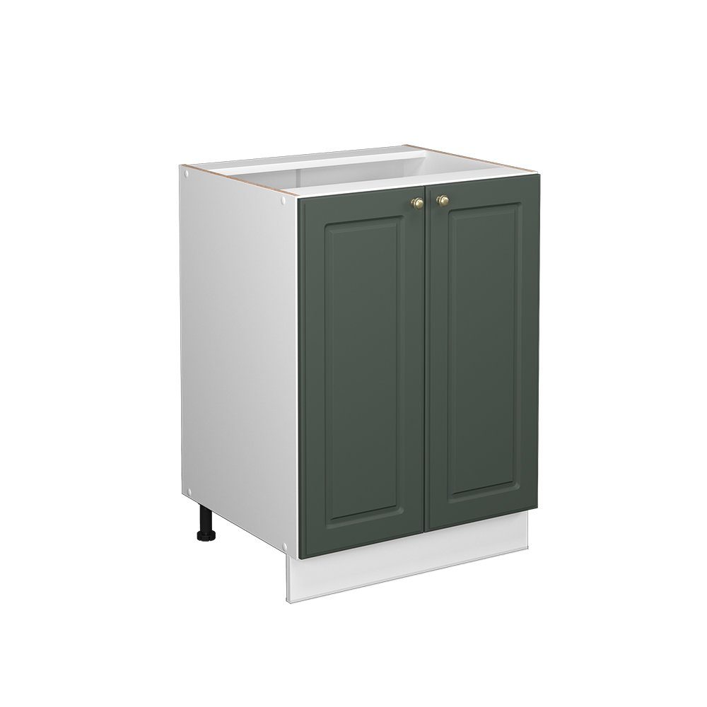 Vicco Unterschrank Fame-Line, Grün-Gold Landhaus/Weiß, 60 cm ohne Arbeitsplatte (1-St)