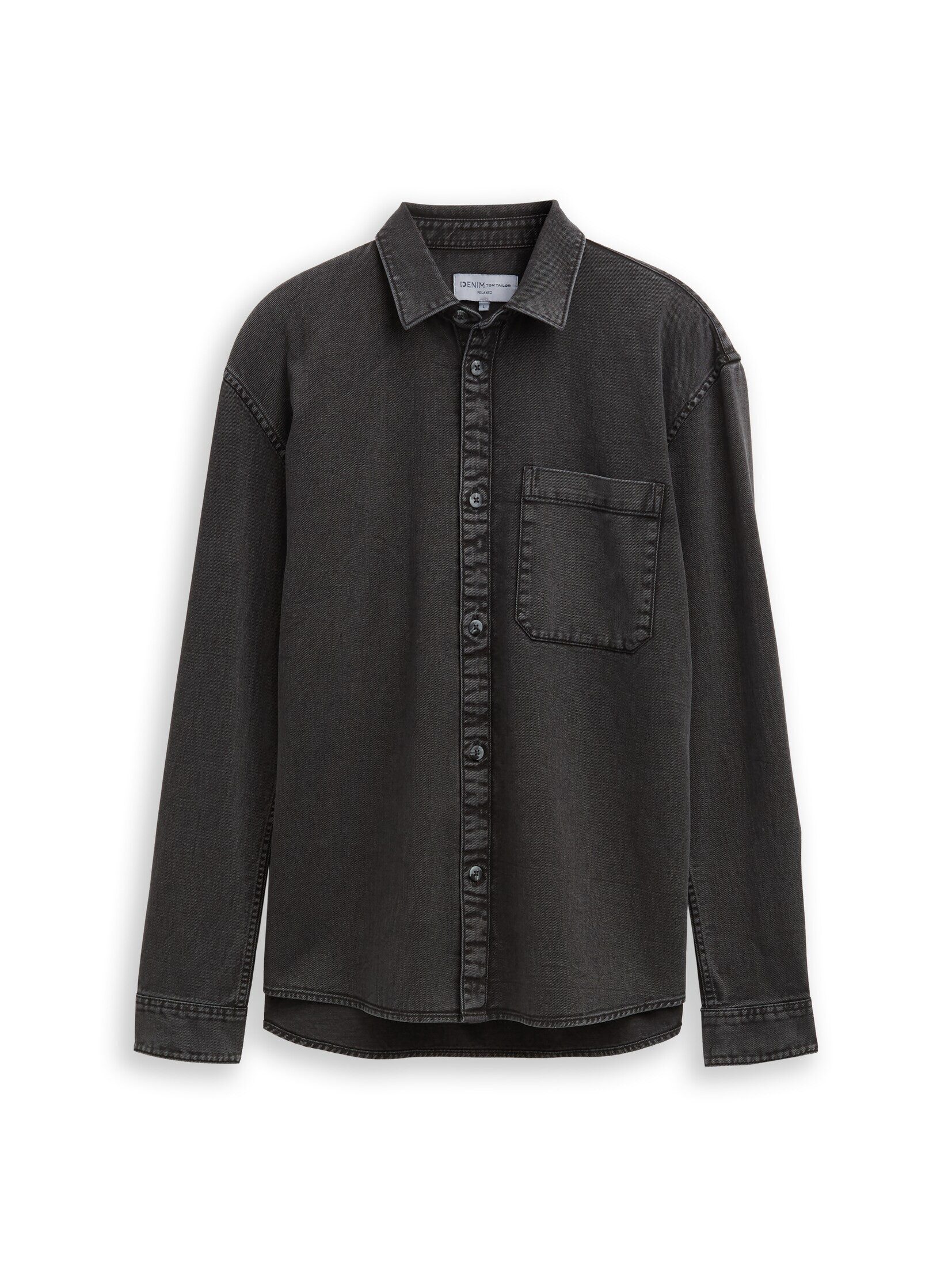TOM TAILOR Denim Langarmhemd Blusen & Shirts Relaxed Fit Hemd mit Brusttasche