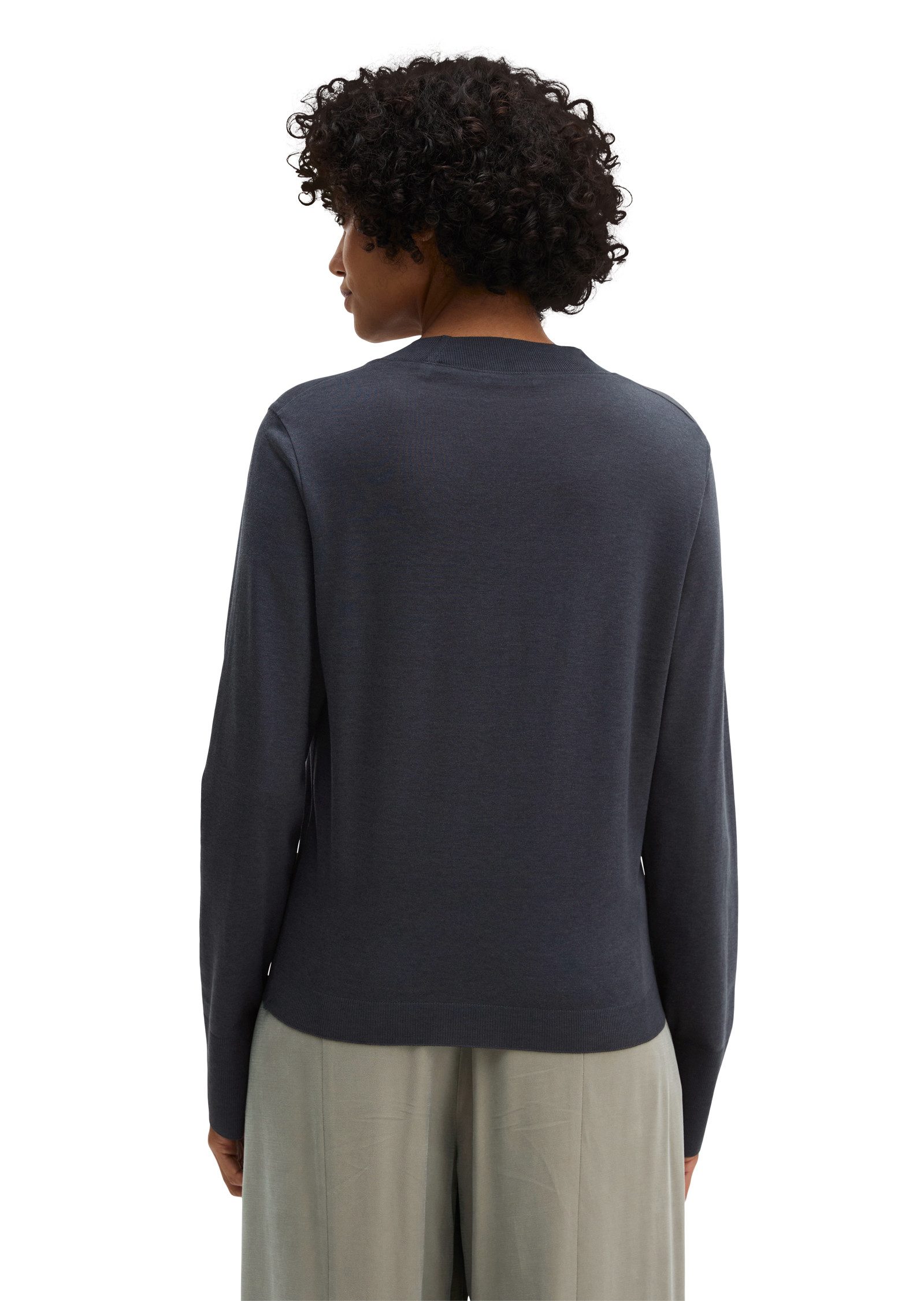 Marc O'Polo Langarmshirt aus TENCEL™ Lyocell-Baumwolle-Mix – Bild 3 von 5