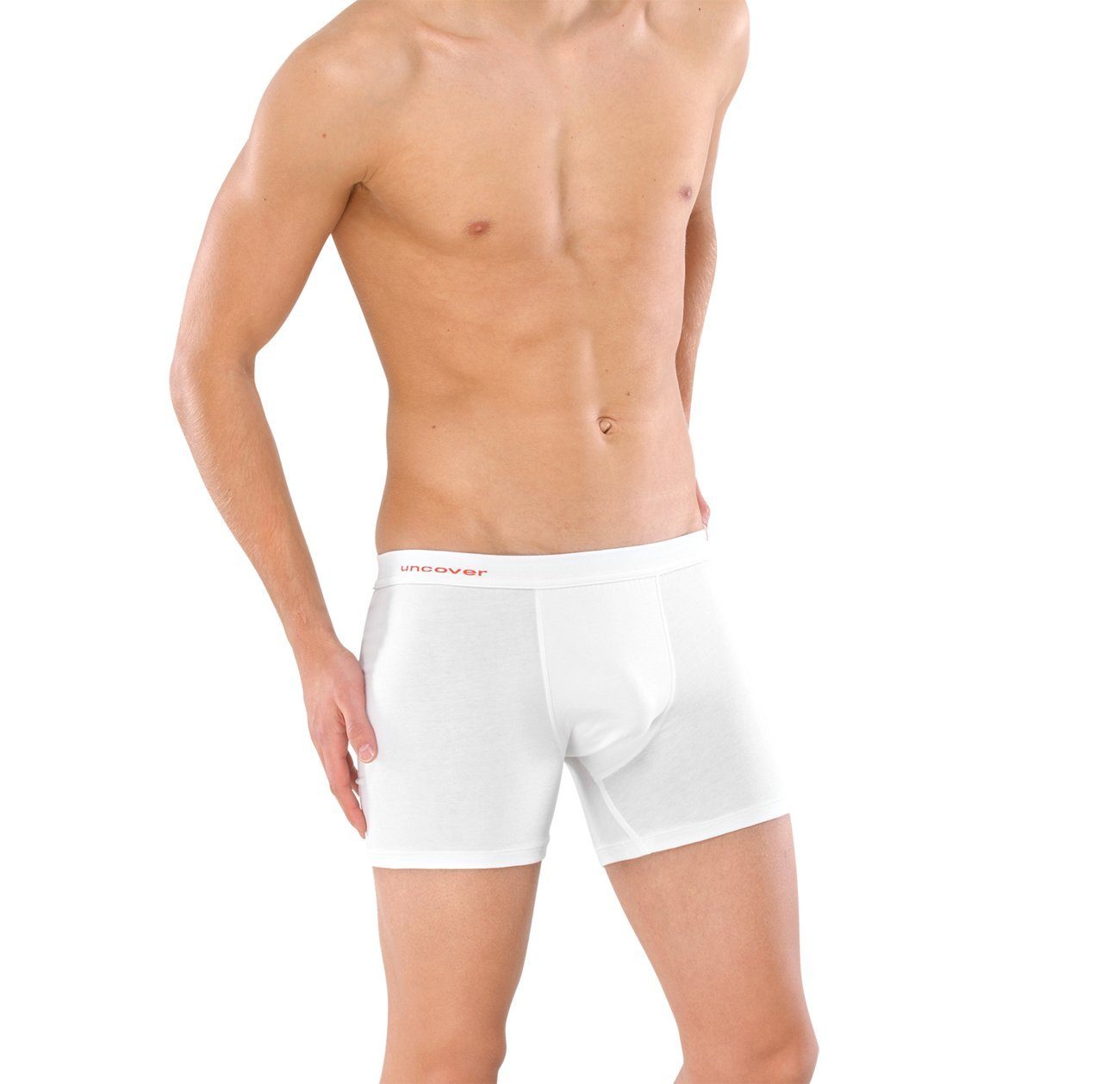 Schiesser Boxershorts Uncover (Set, 1-St., 1-teilig) Herren Unterhosen Shorts Unterwäsche mit lägerem Bein