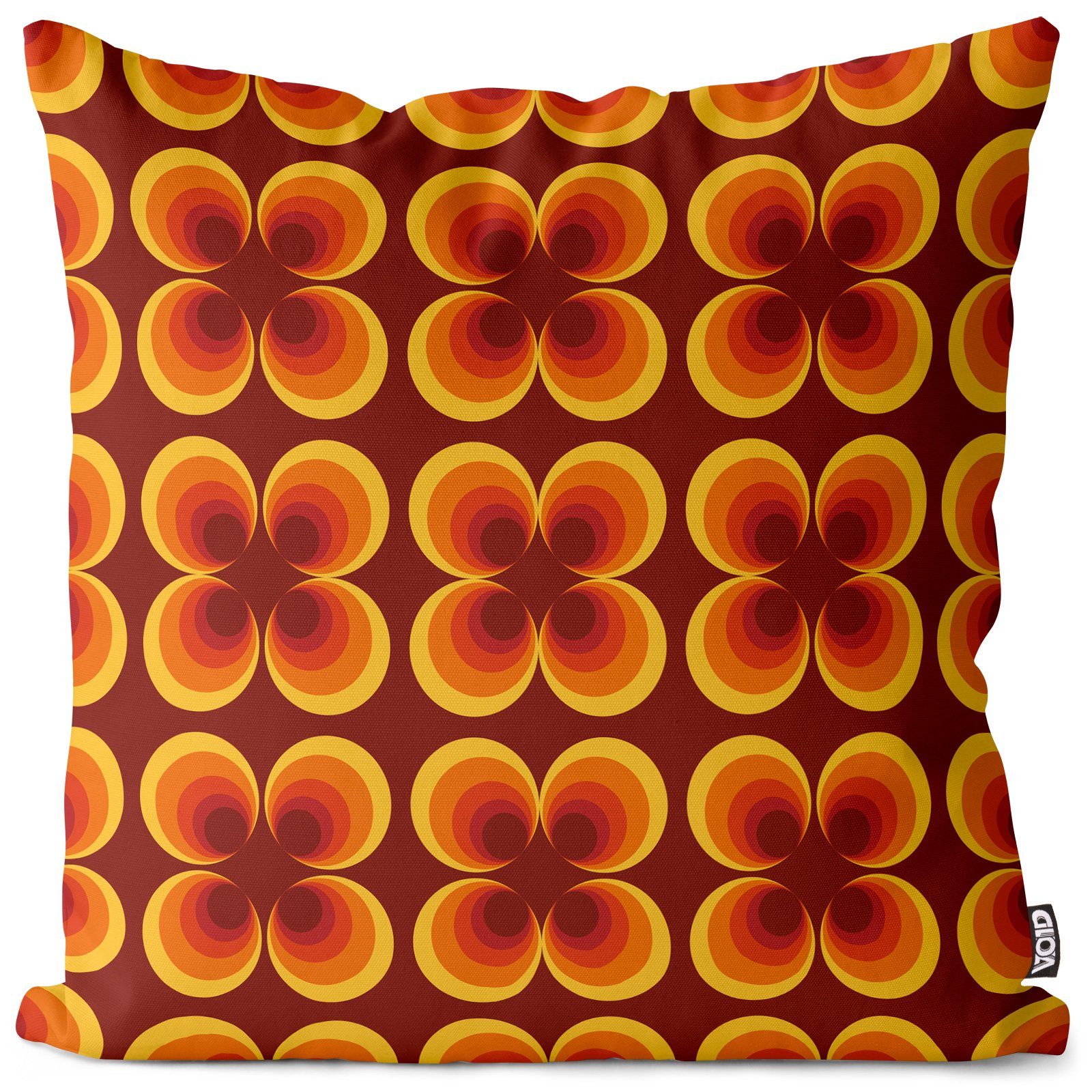 VOID Kissenbezug, (1 Stück), Vintage Kreis Tapetenmuster 70er 60s jahrgang günstig online kaufen