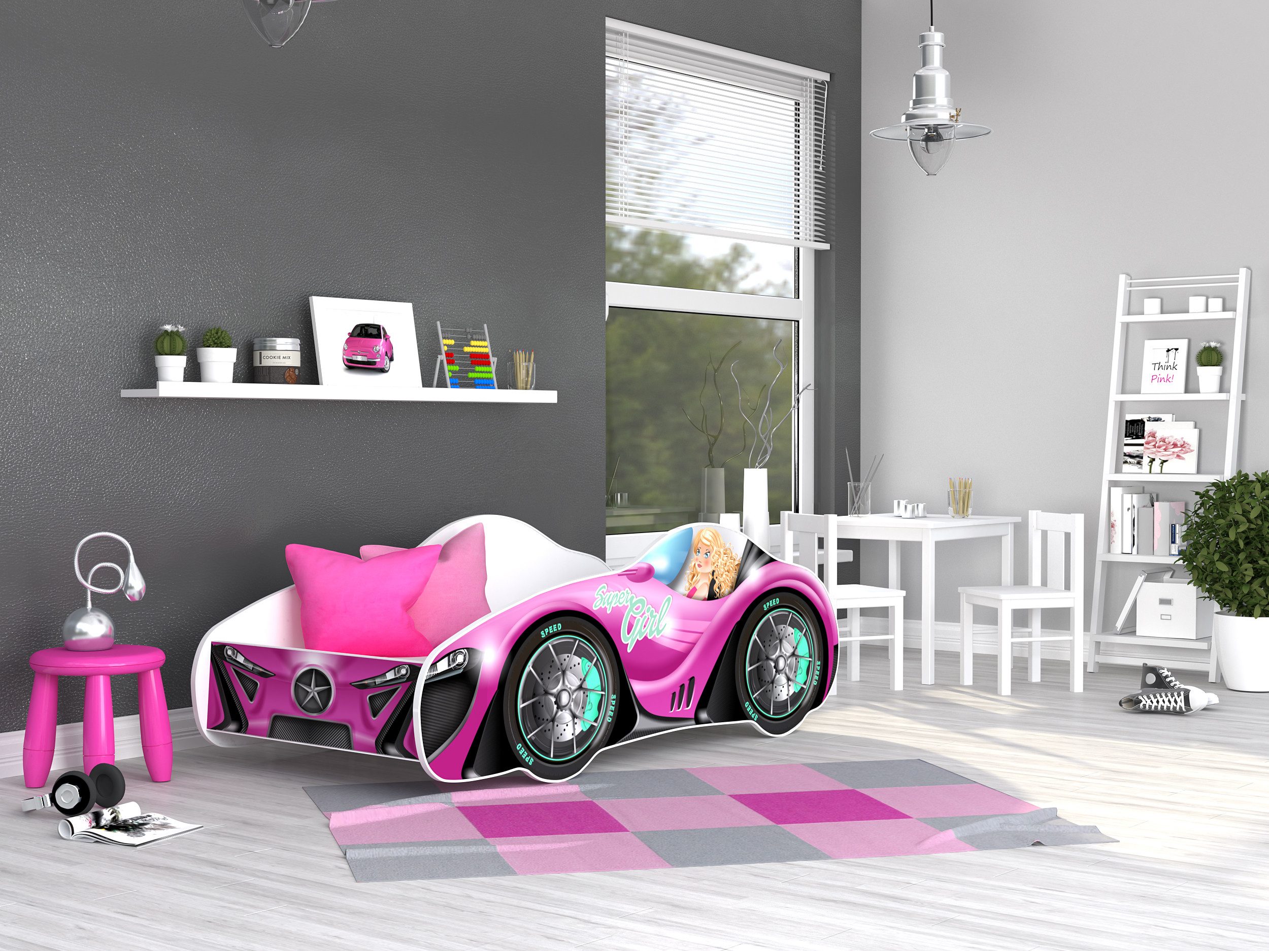 AJKmeble Autobett Kinderbett Jugendbett 70x140cm Gamerbett günstig online kaufen