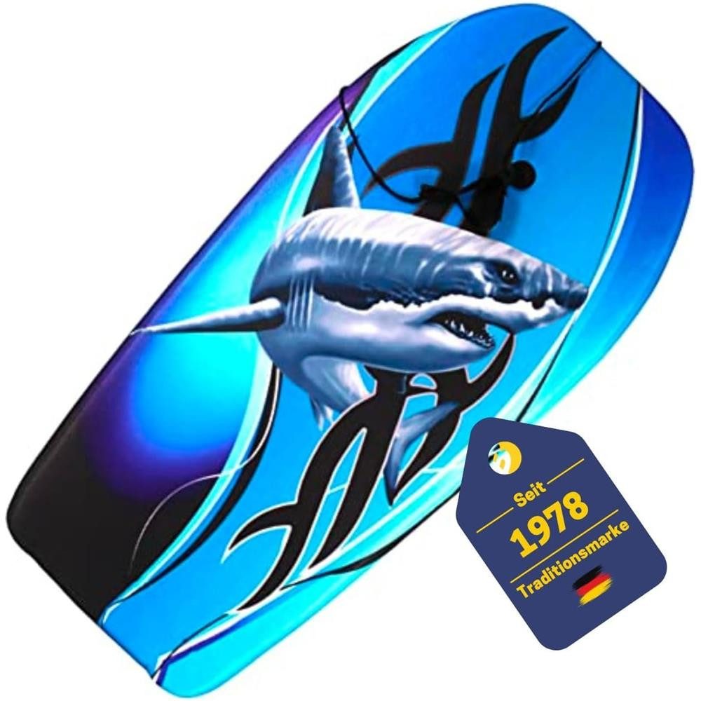 Best Sporting Bodyboard Kinder Hai, Kinder-Surfbrett, 92 cm, Maximale Belastbarkeit bis 75 kg