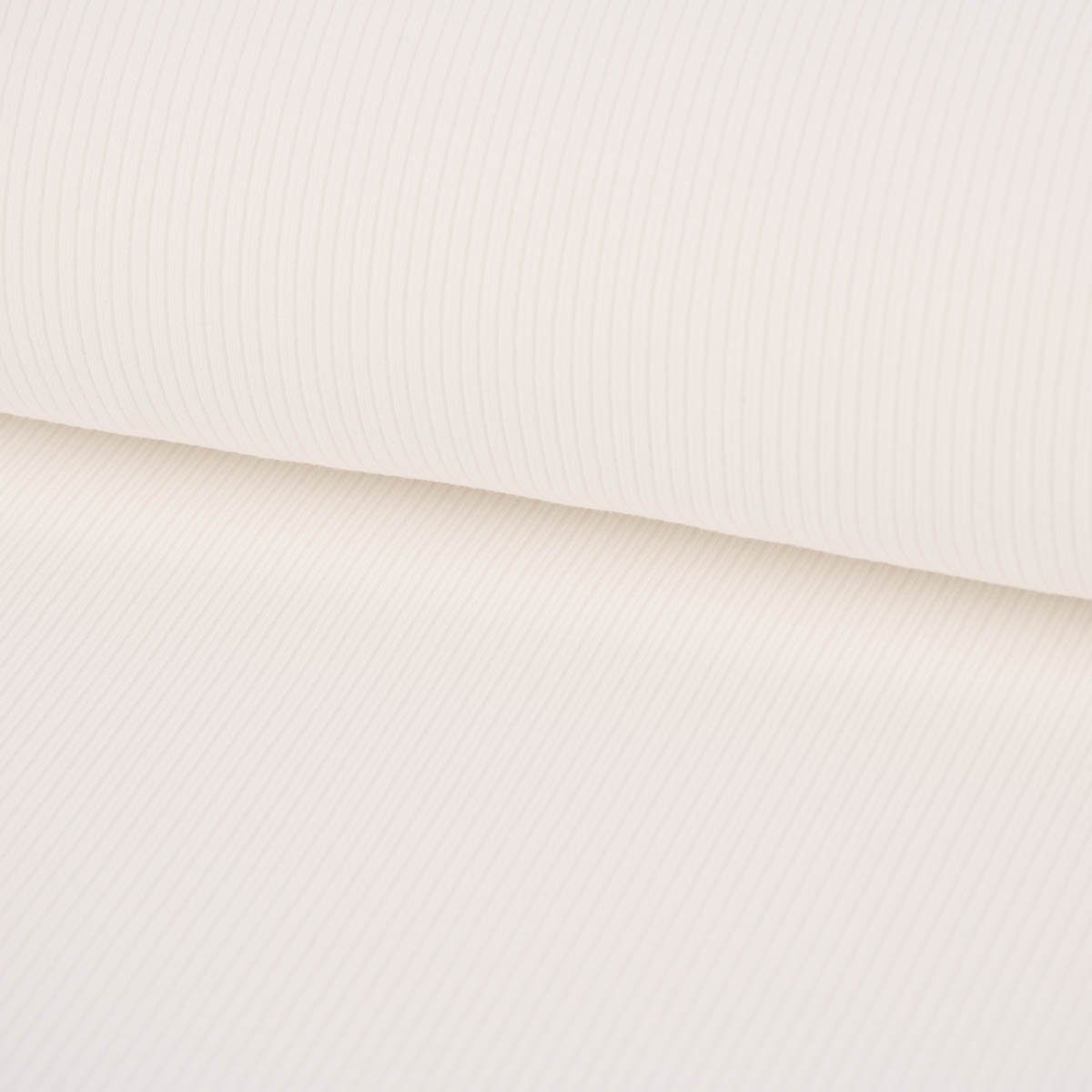 SCHÖNER LEBEN. Stoff Baumwolljersey Jerseystoff Rib Jersey Rippenstruktur uni 1,45m Breite, allergikergeeignet