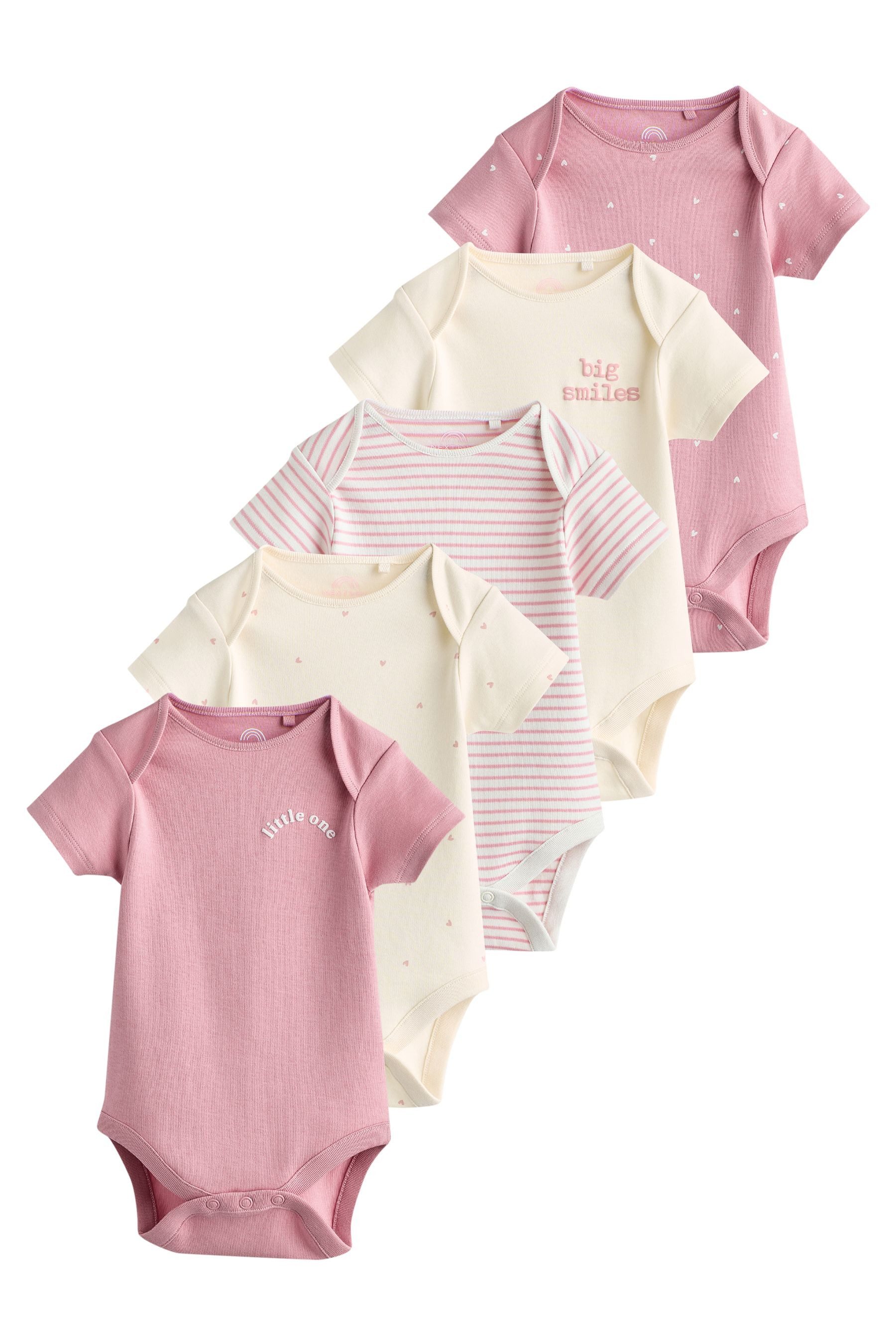 Next Strampler Kurzärmelige Strampler, 5er-Pack (5-tlg)