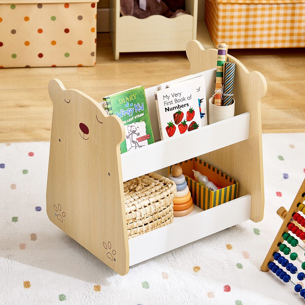 SoBuy Kinderregal KMB103, mit Rollen Organizer für Kinder Aufbewahrungsschr günstig online kaufen