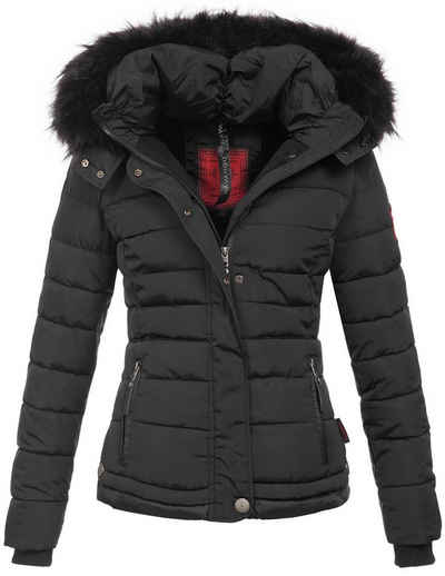 Navahoo Steppjacke Chloe hochwertige Winterjacke mit abnehmbarer Kapuze