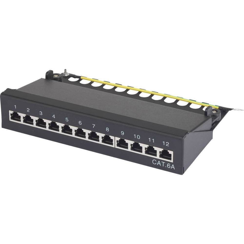 12 Port Patchbox CAT 6A Netzwerk-Patch-Panel