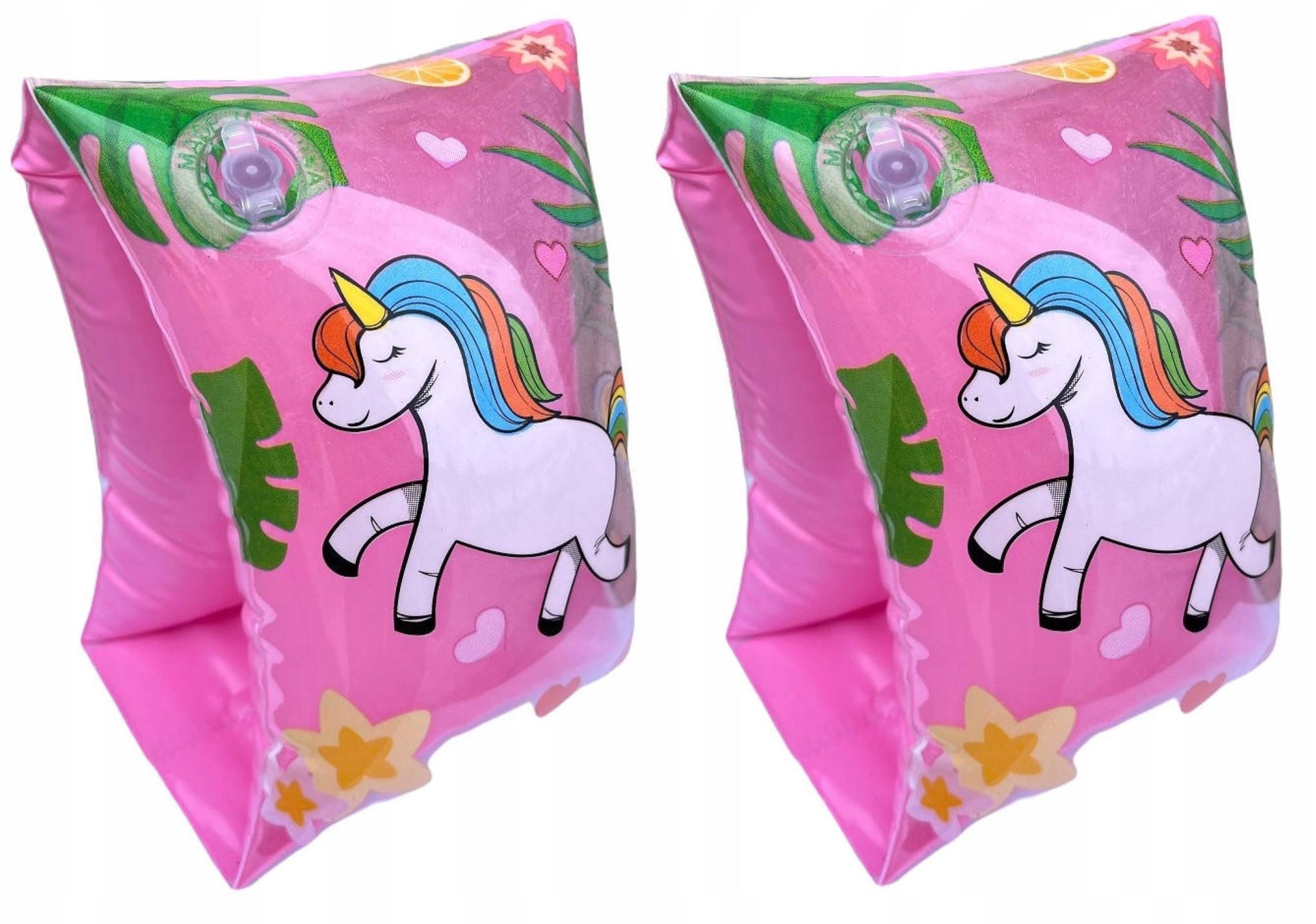 Festivalartikel Schwimmflügel Schwimmflügel Einhorn Design 3-6 Jahre 18-30kg Pink oder Blau