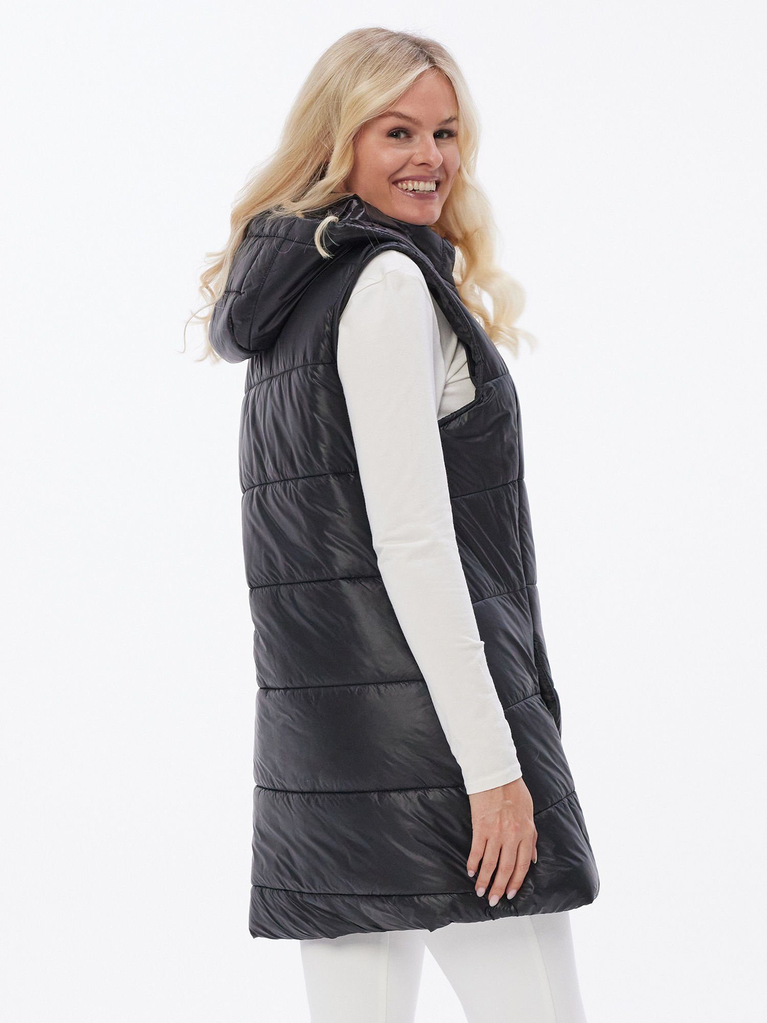 Accessoire Boutique Bouclèjacke Longweste mit abnehmbarer günstig online kaufen