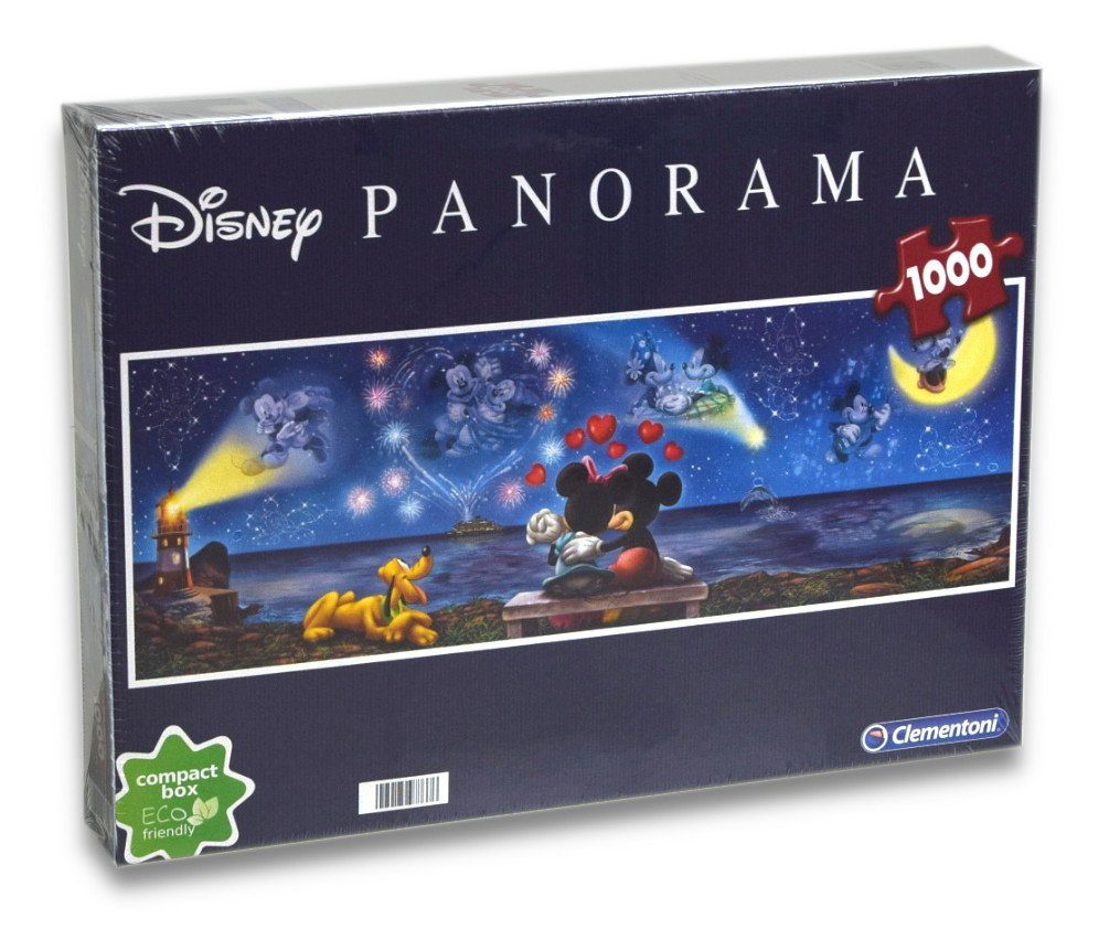 1000 Puzzle Panorama Panorama Puzzle Puzzle Disney - Minnie & Clementoni® Micky Puzzleteile, (1000 Teile),