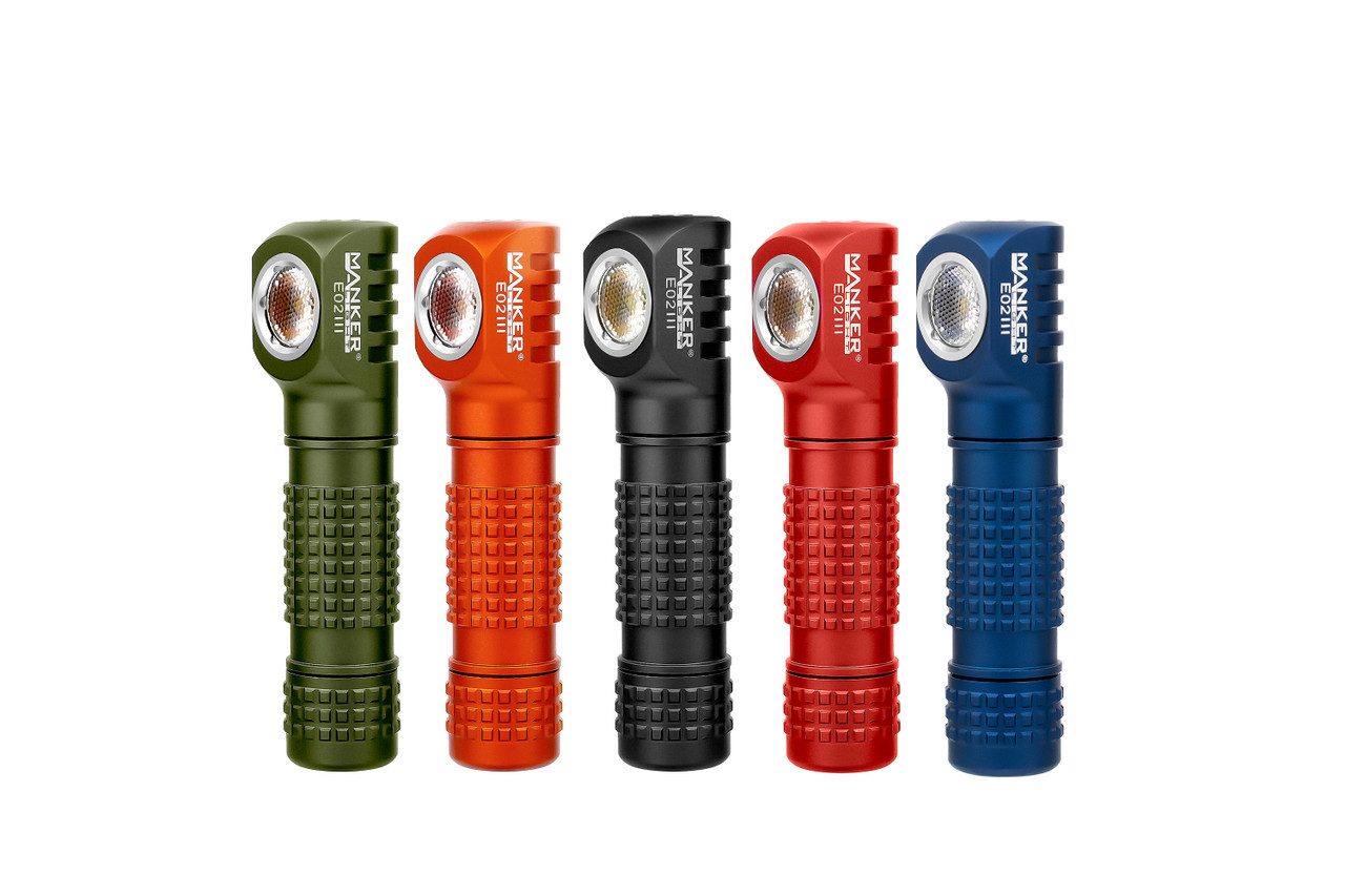 Manker LED Stirnlampe E02 III NW 10440 / AAA-Stirnlampe 400 Lumen Nichia LED Winkellampe (1-St)